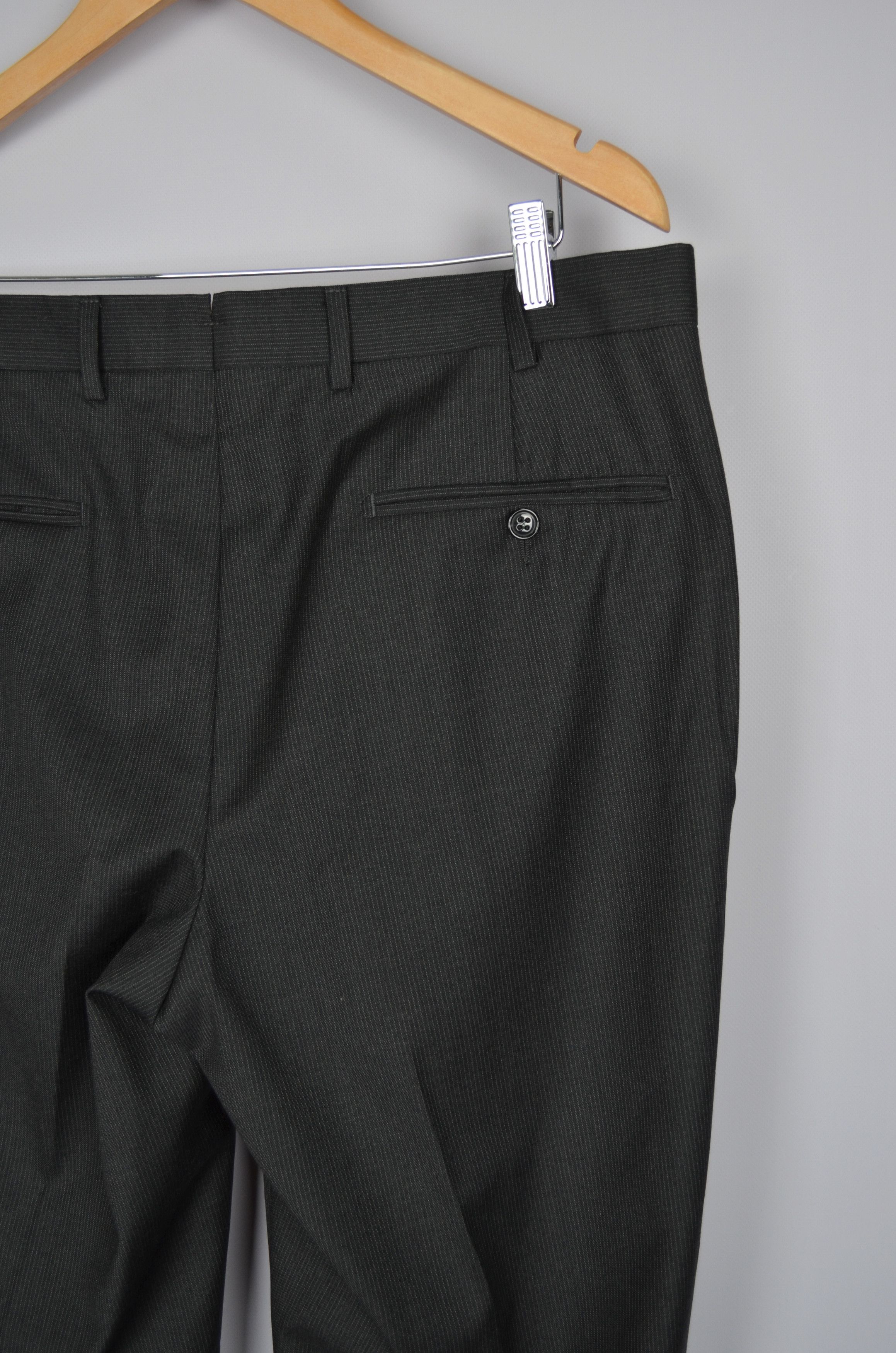 Designer × Suitsupply Suitsupply Brescia Striped Grey Pants Trousers Size 52\US36 Size US 36 / EU 52 - 8 Thumbnail