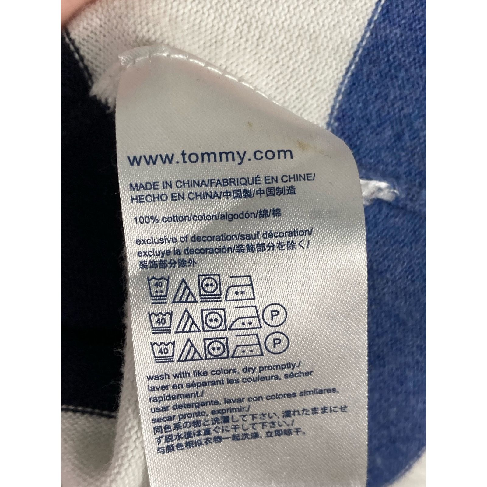 Tommy Hilfiger Tommy Hilfiger Women's Striped V-Neck Sweater Small Casual Size S / US 4 / IT 40 - 4 Thumbnail