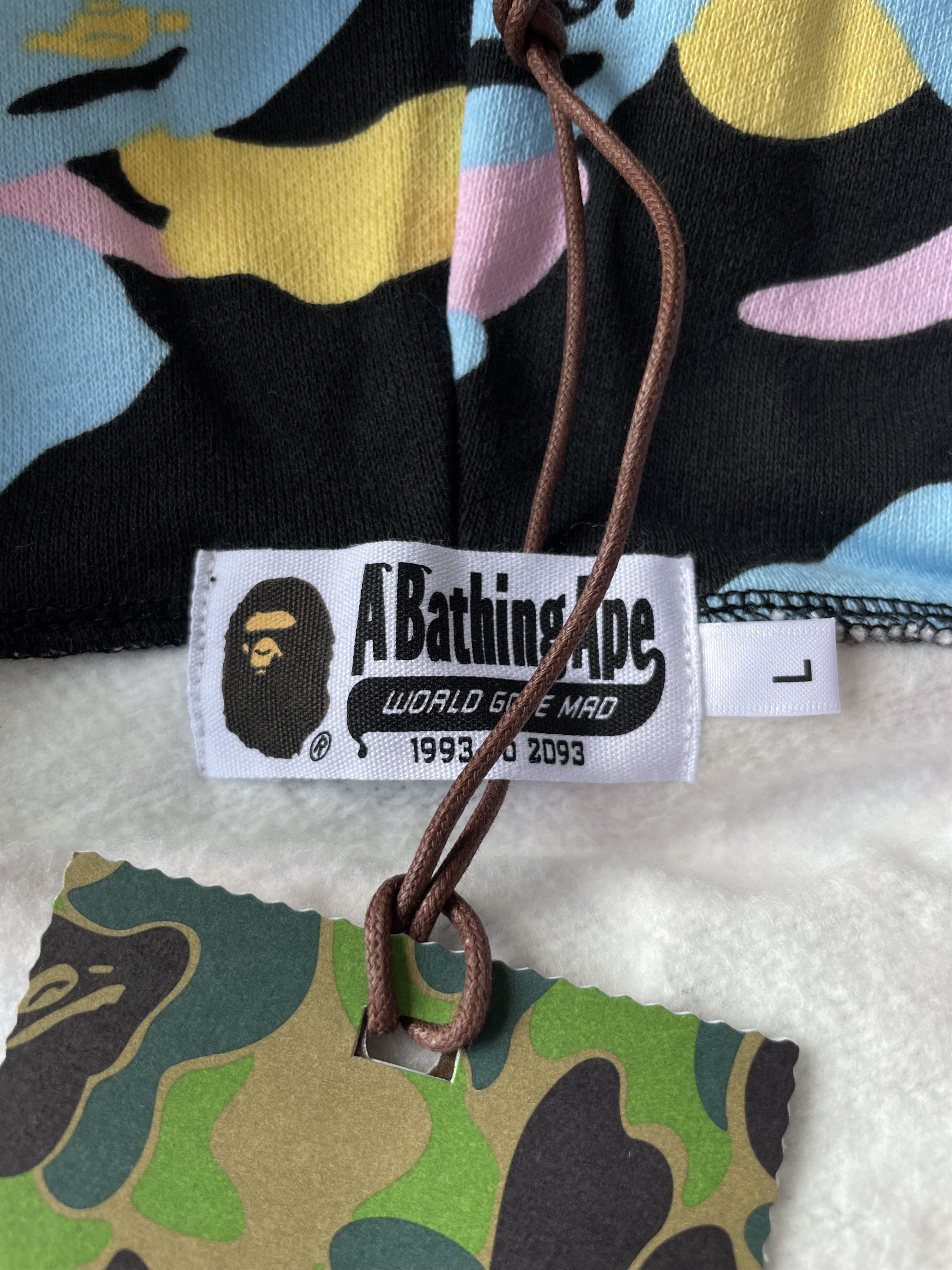 Bape BAPE NEW MULTI CAMO SHARK RELAXED FIT FULL ZIP HOODIE Size US L / EU 52-54 / 3 - 9 Thumbnail
