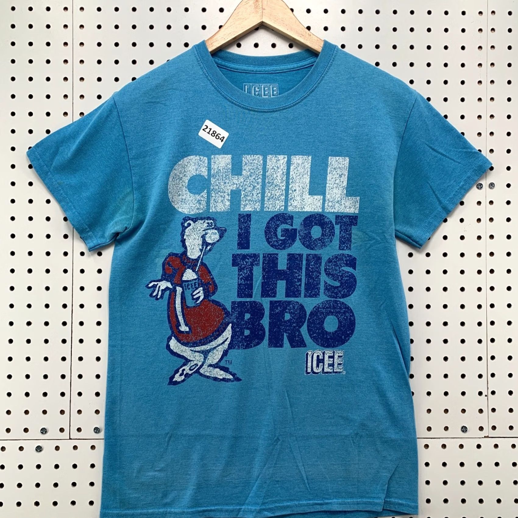 Vintage ICEE Chill I Got This Bro Shirt Blue Polar Bear Graphic Adult Small 18x27 Size US S / EU 44-46 / 1 - 2 Thumbnail