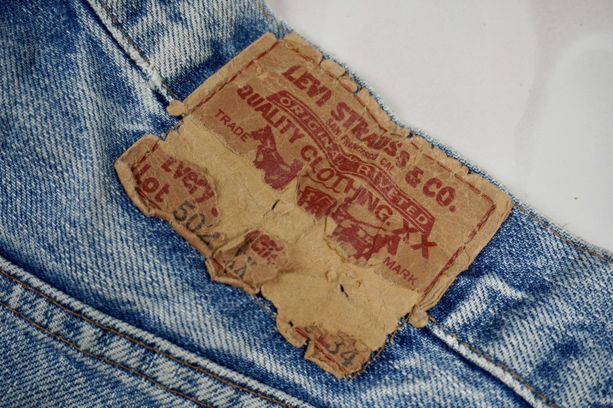 Levi's Vintage 90s LEVIS Big E 502xx redline selvedge grunge style Size US 30 / EU 46 - 18 Thumbnail