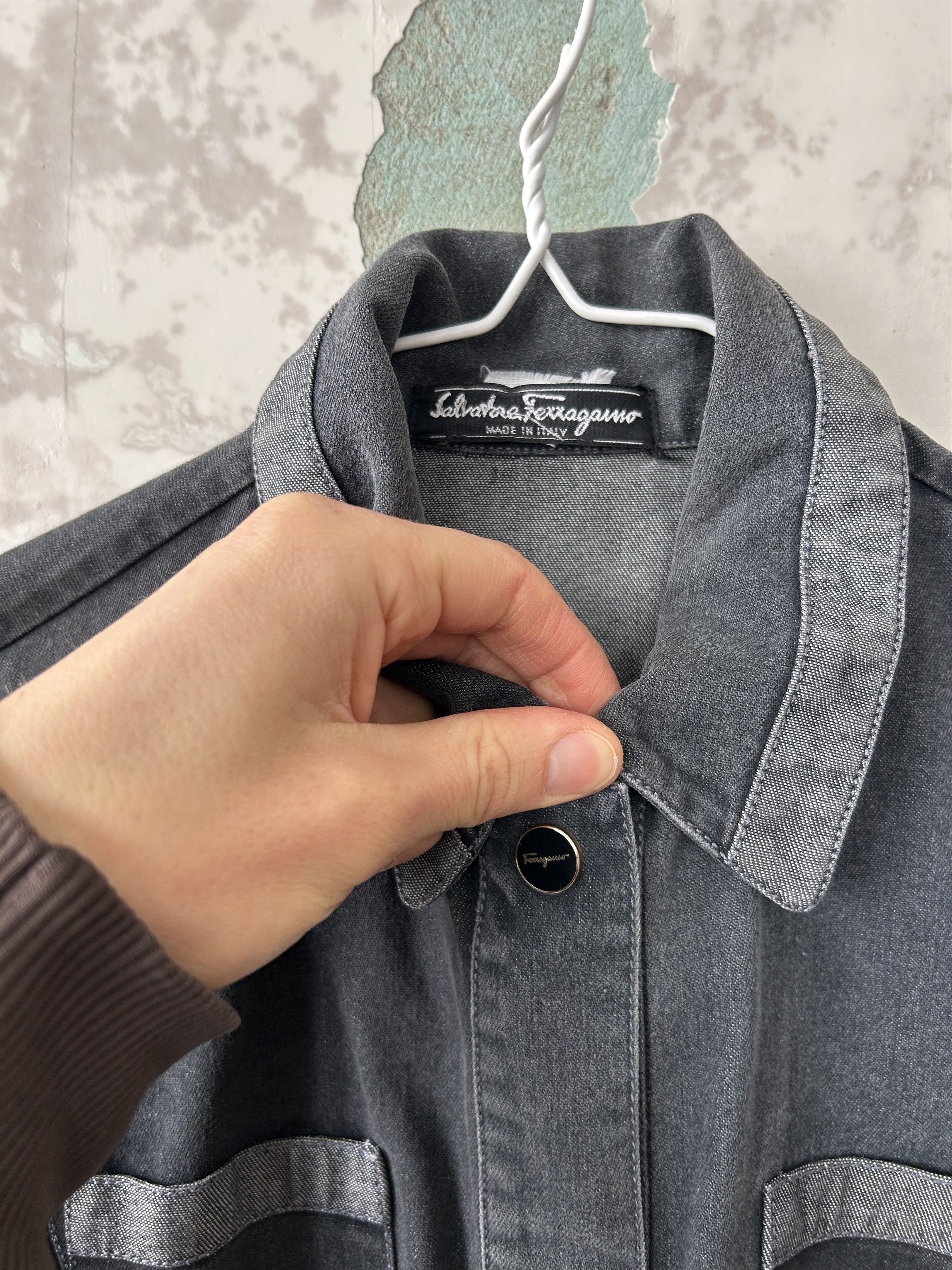 Salvatore Ferragamo Salvatore Ferragamo Designer jeans Jacket Made In Italy Size M / US 6-8 / IT 42-44 - 4 Thumbnail