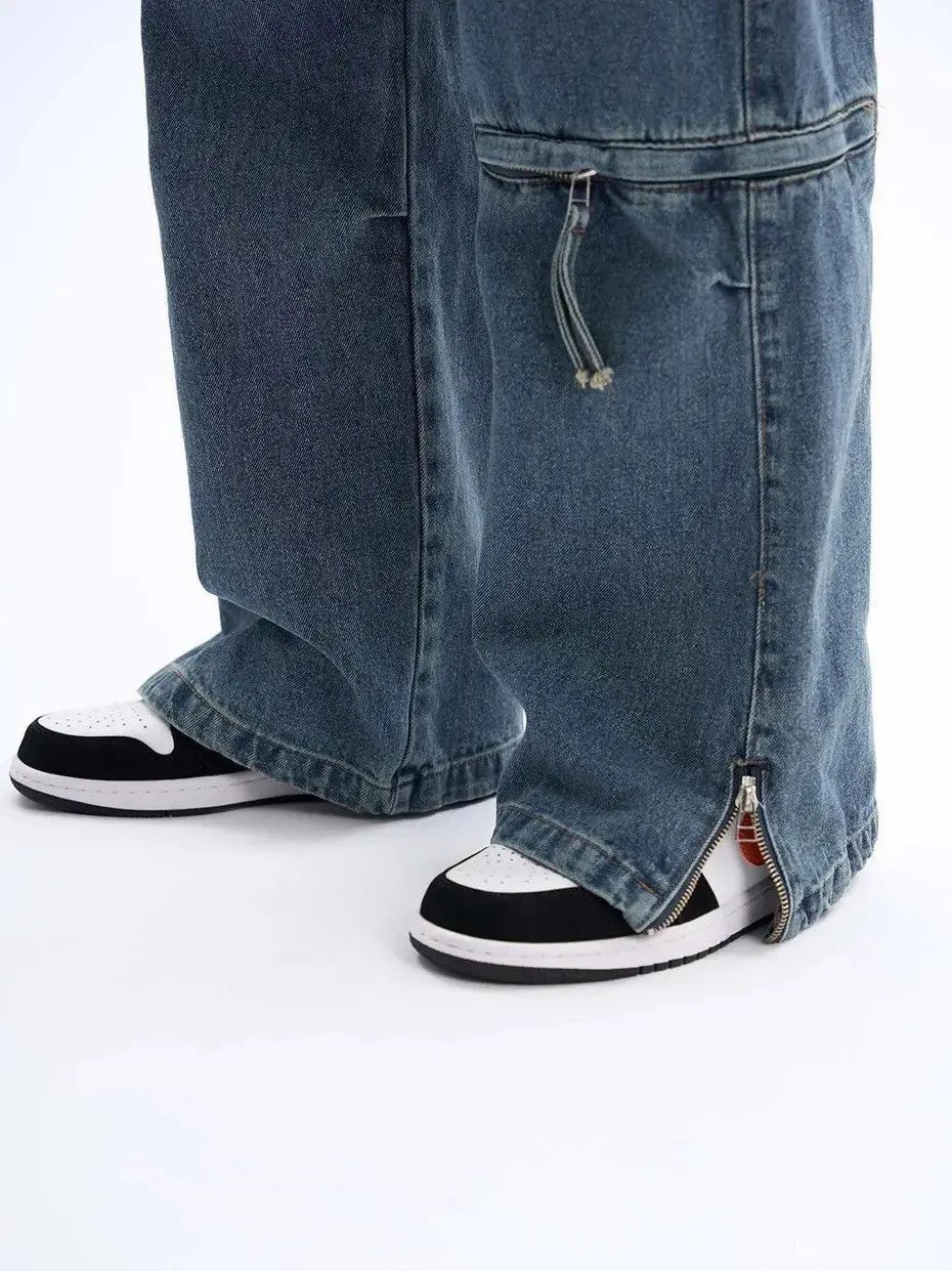 Japanese Brand Harajuku Streetwear Pockets Baggy Jeans Size US 32 / EU 48 - 4 Thumbnail