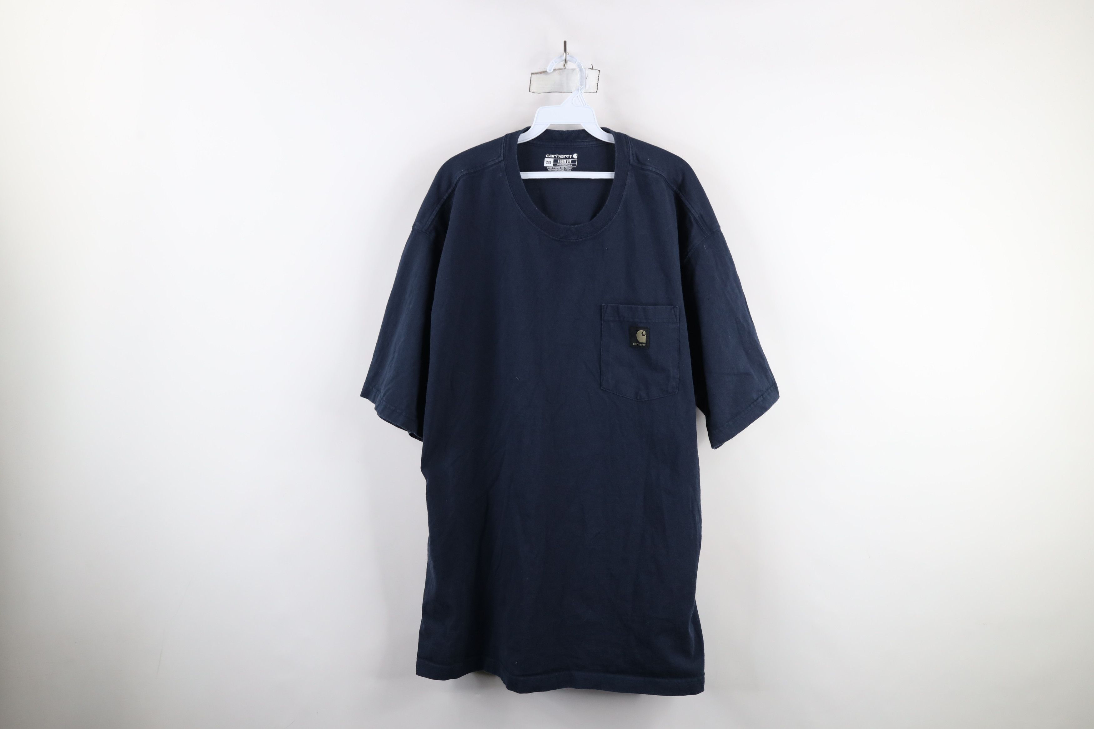 Carhartt × Vintage Vintage Y2K Carhartt Spell Big Logo Camouflage T-Shirt Blue Size US XXL / EU 58 / 5 - 1 Thumbnail