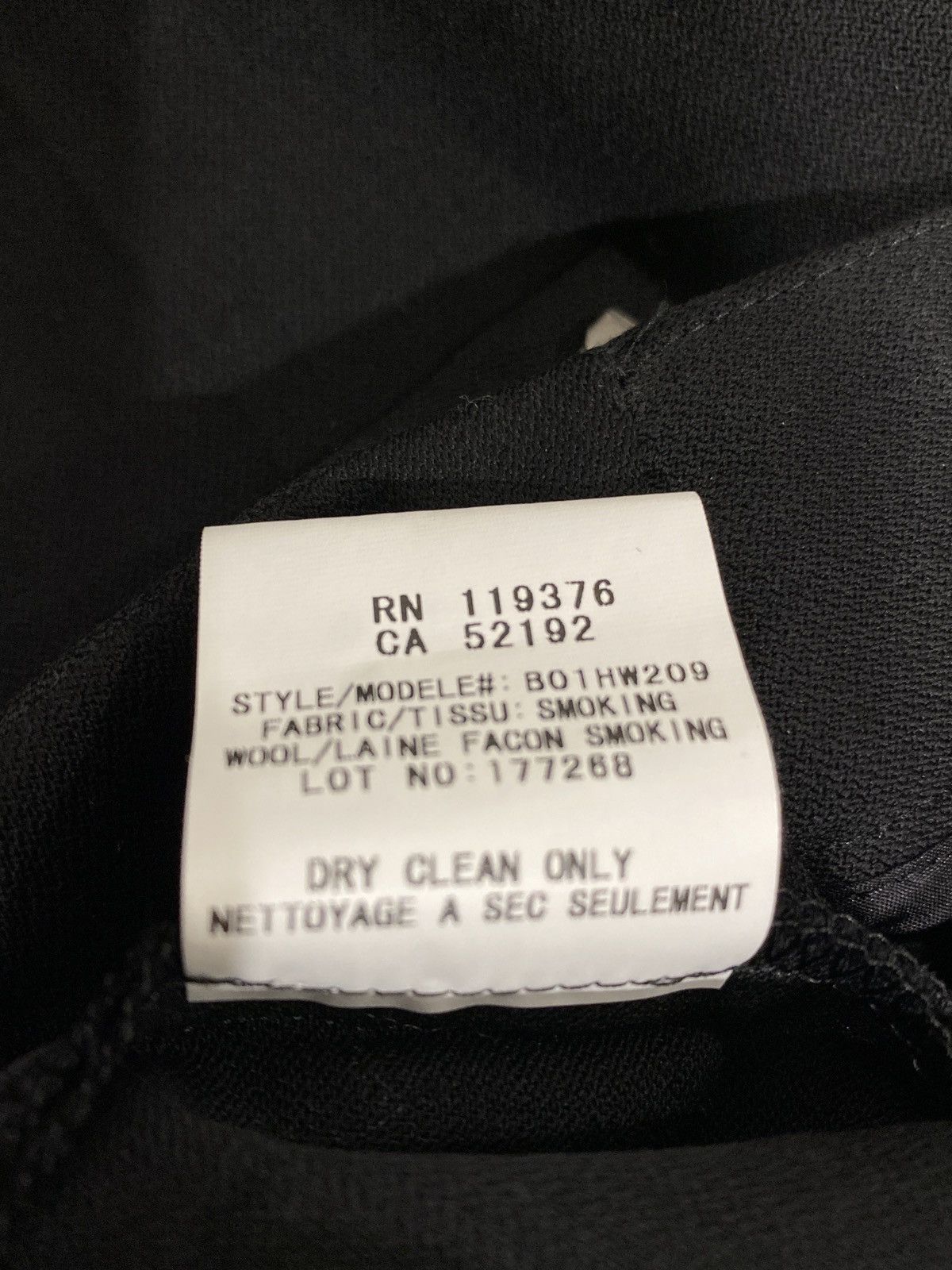 Helmut Lang Helmet Lang Smoking Wool Black Pants Size 26" / US 2 / IT 38 - 3 Thumbnail
