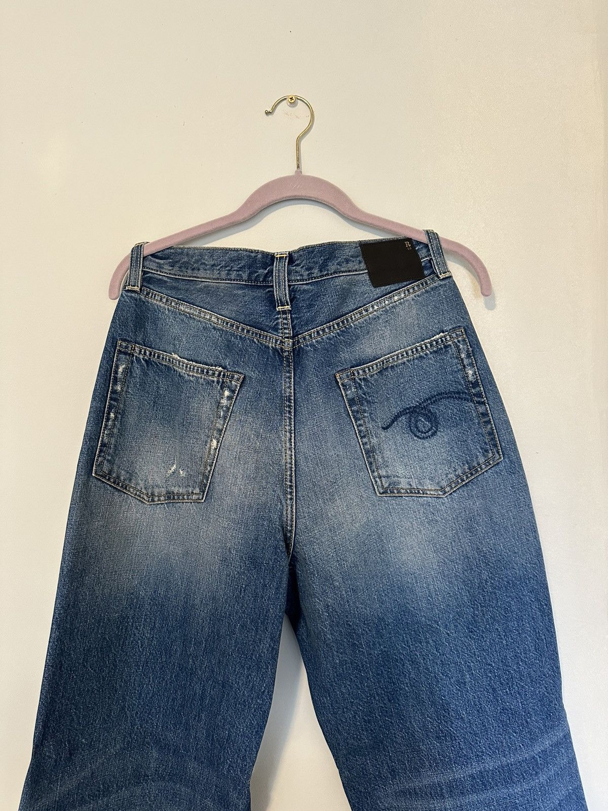 R13 R13 - Damon pleated wide leg jeans Size US 30 / EU 46 - 5 Thumbnail