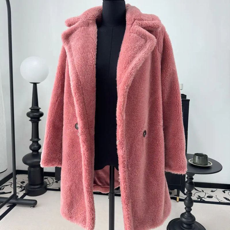 Max Mara MaxMara Rose Alpaca Wool Coat for Women 0089 Size XS / US 0-2 / IT 36-38 - 1 Thumbnail