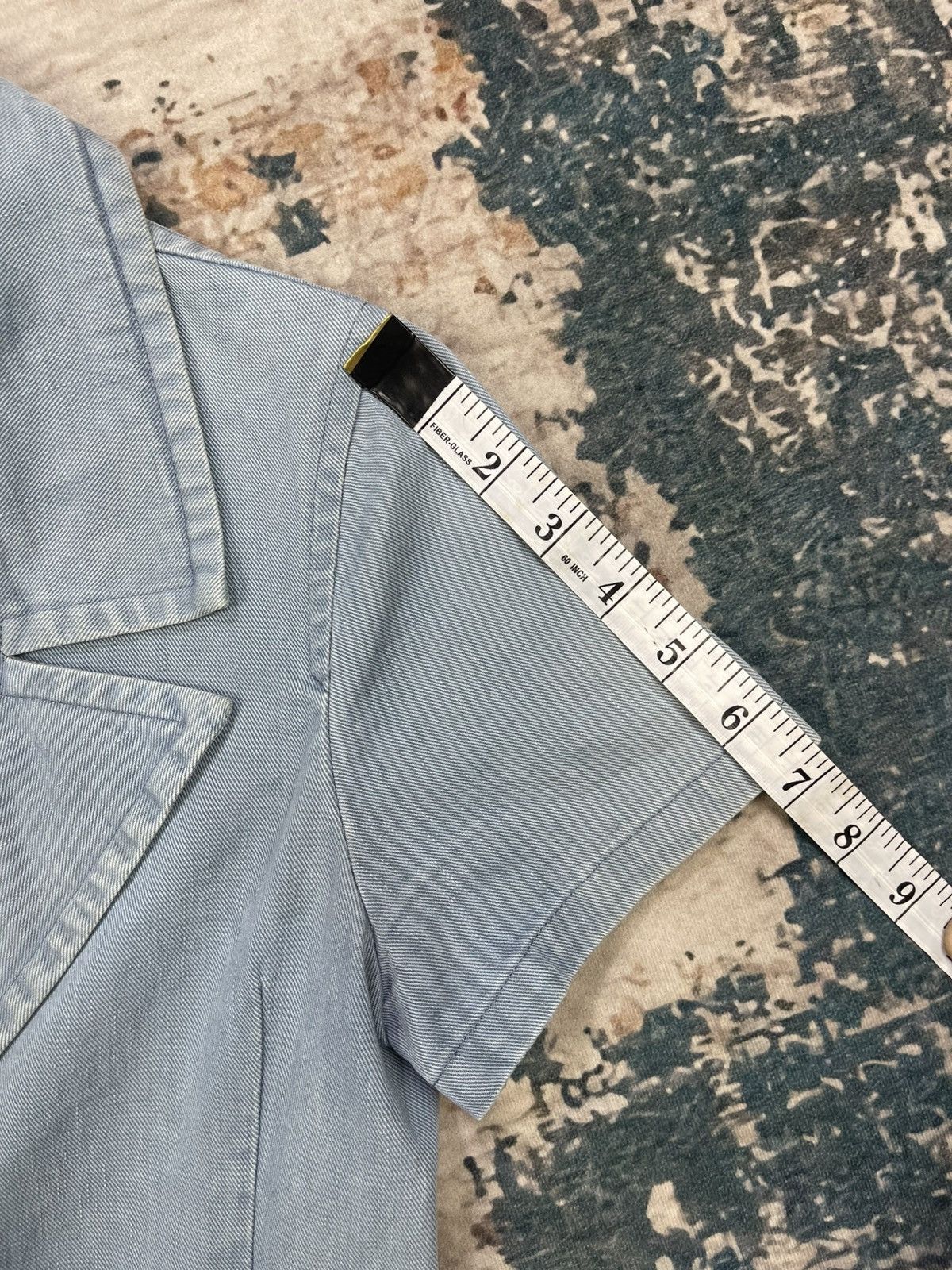 Limi Feu LIMI feu Cotton Crop Double Breasted Denim Jacket Size S / US 4 / IT 40 - 11 Thumbnail