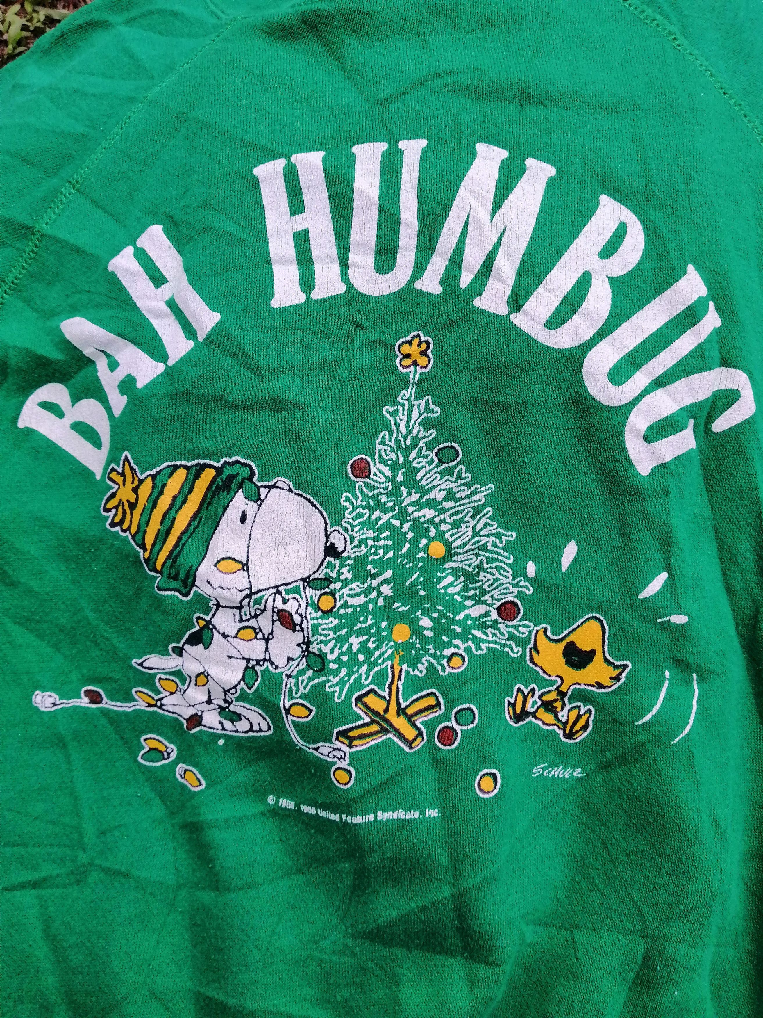 Other 60s Rare Snoopy Peanuts Bah Humbug Vintage Sweater 22/23 Size US L / EU 52-54 / 3 - 6 Thumbnail