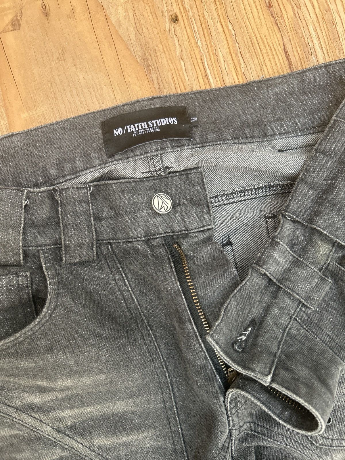 No Faith Studios Nofaithstudio sun faded dune baggy denim Size US 32 / EU 48 - 5 Thumbnail