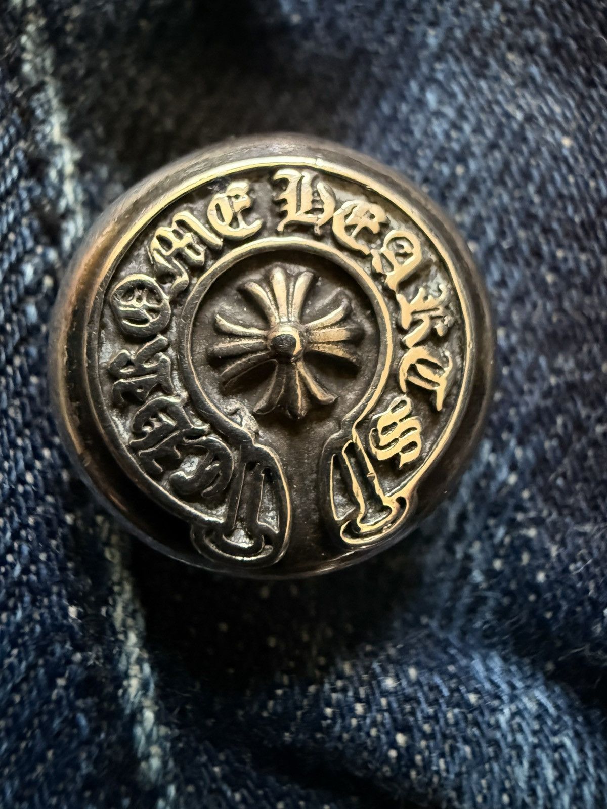 Chrome Hearts chrome hearts denim indigo flare Size US 30 / EU 46 - 13 Thumbnail