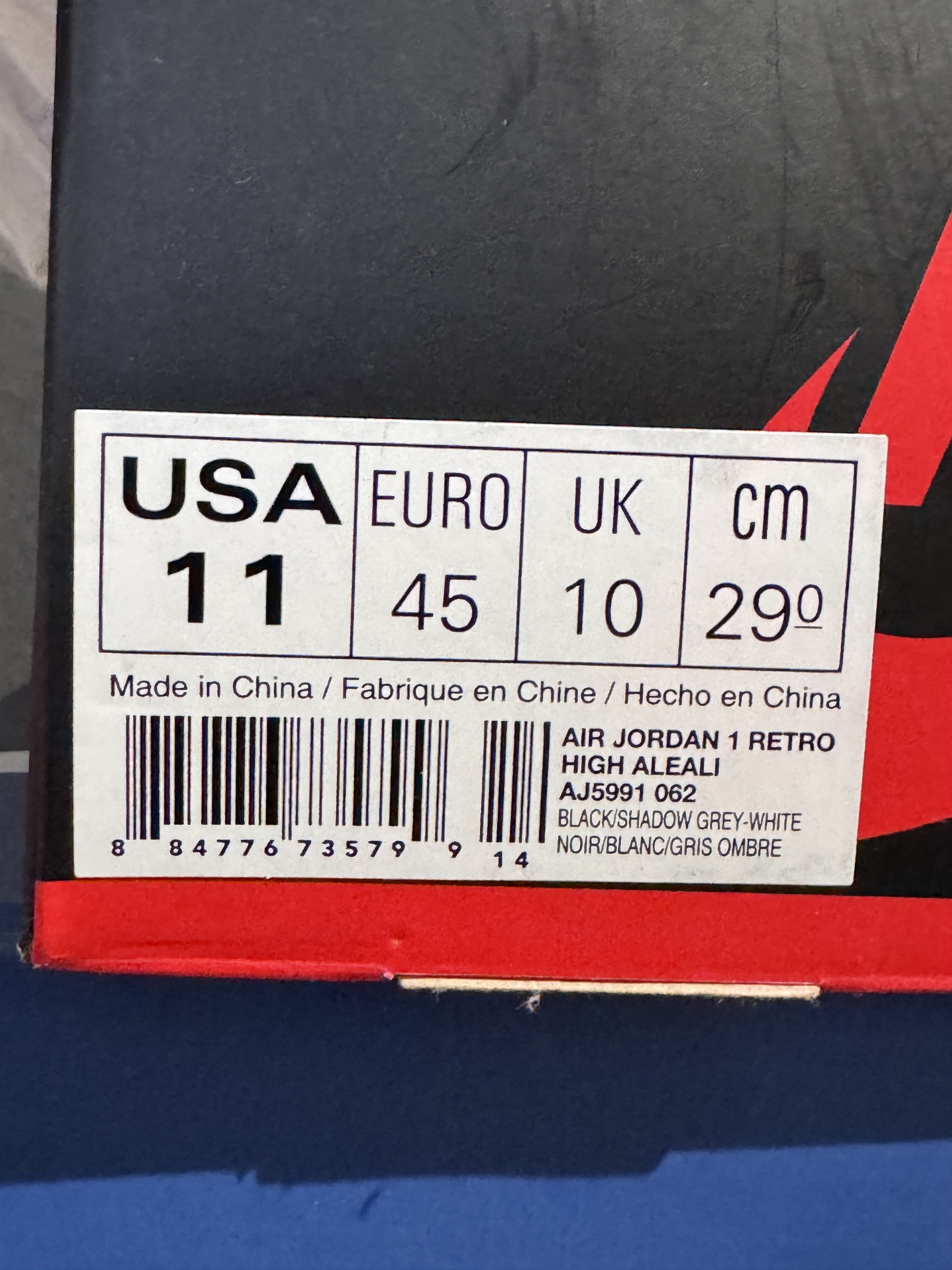 Nike Nike Air Jordan 1 High Alkali May Shadow US 11 EU 45 Size US 12 / EU 45 - 8 Thumbnail