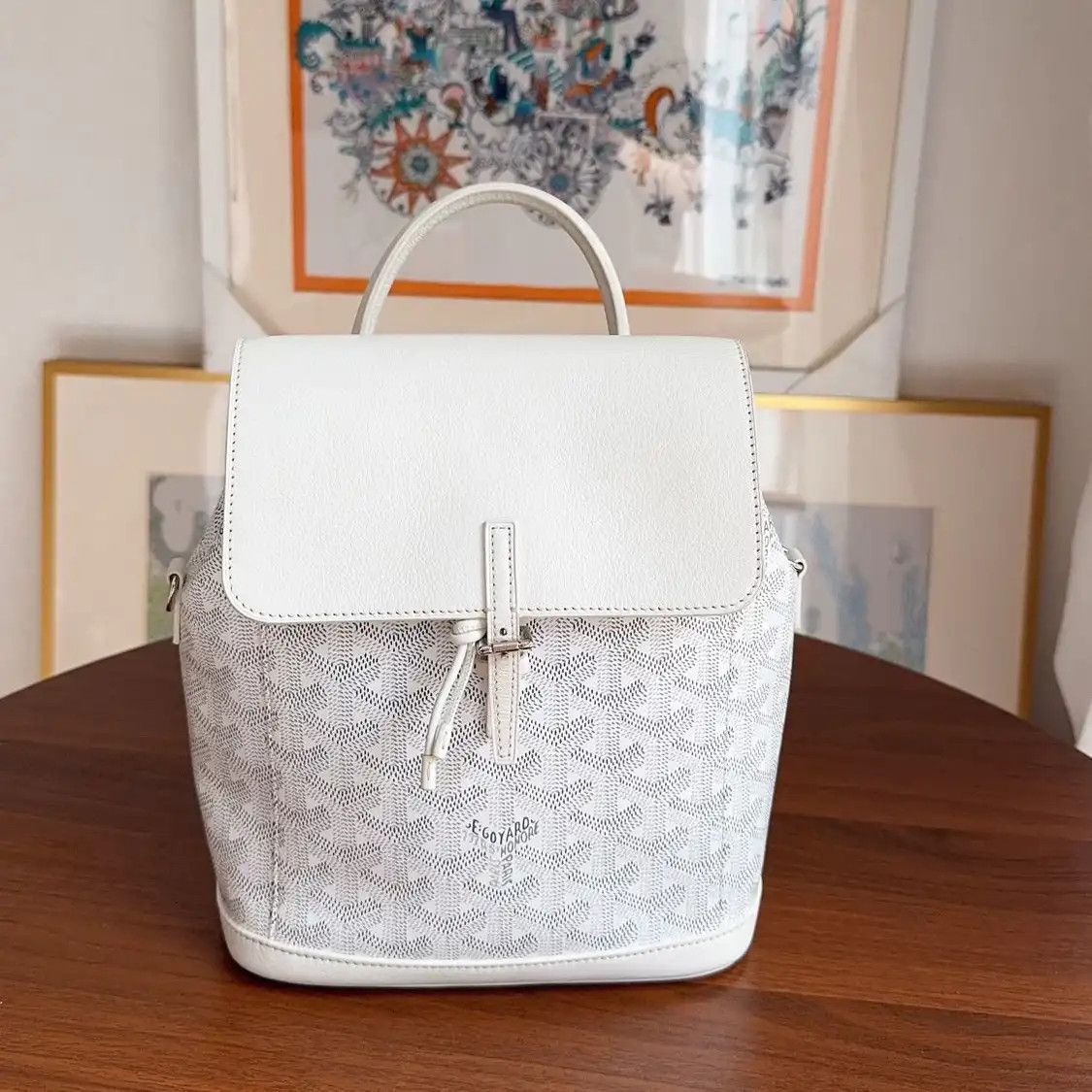 goyard alpin mini backpack Goyardine Calfskin Navy GOYARD Mini Alpin Calfskin 3Way
