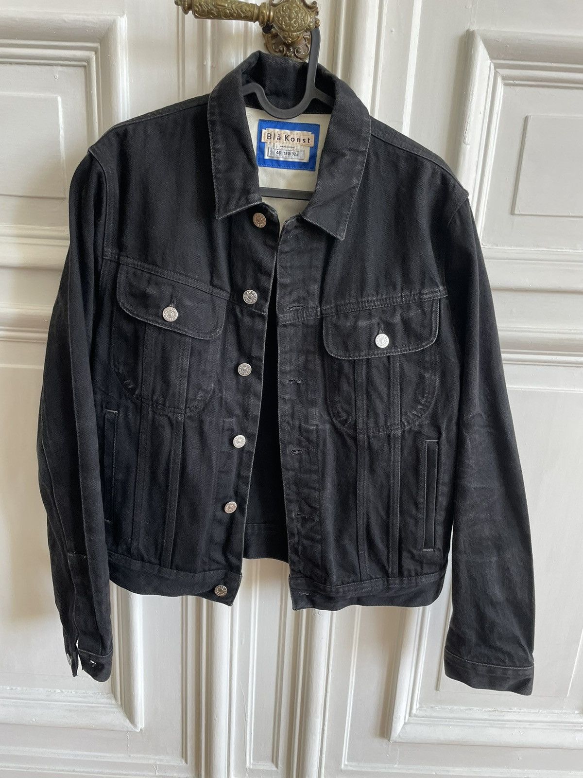 Acne Studios Acne Studios Tent black denim jacket Size US S / EU 44-46 / 1 - 1 Thumbnail