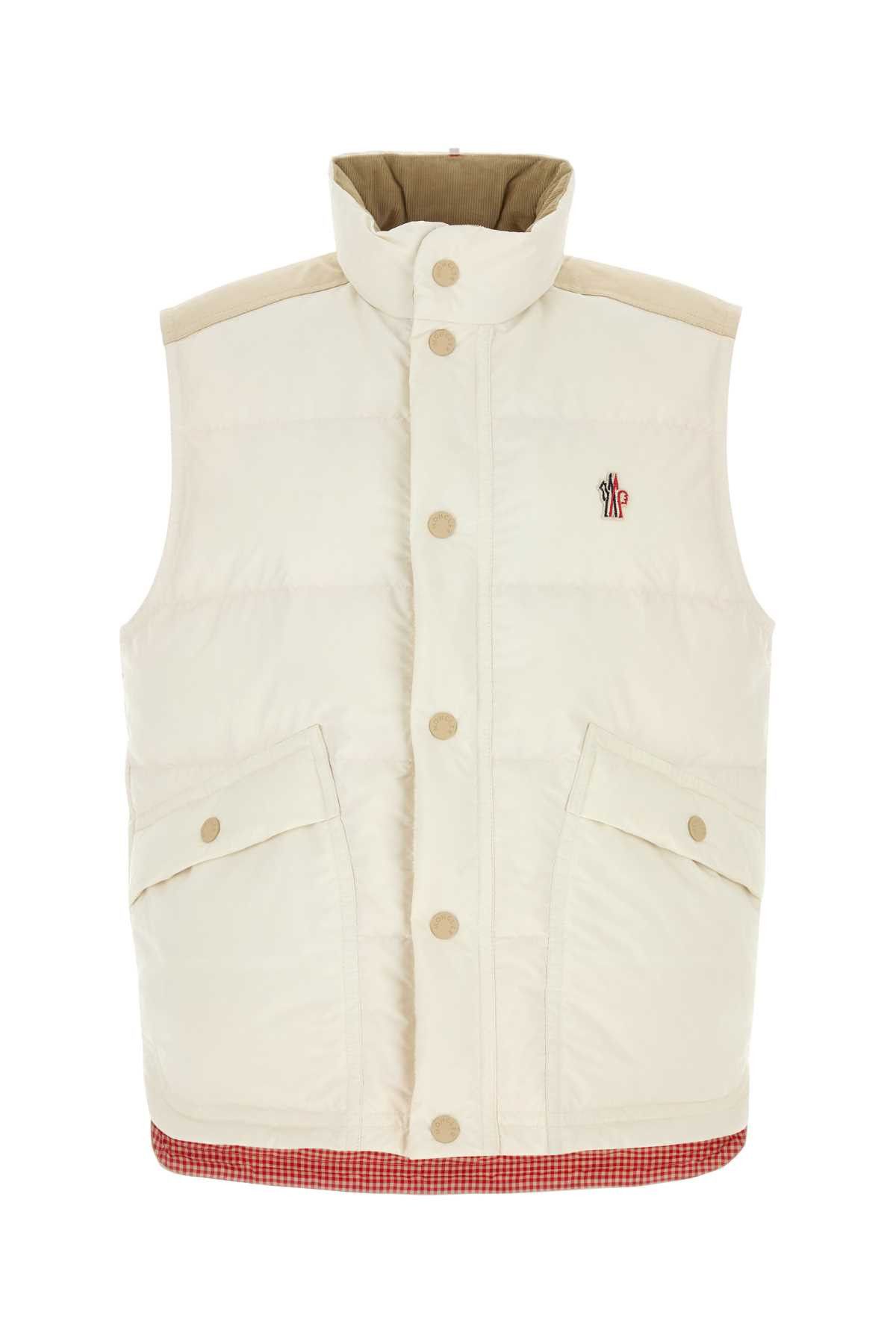 Moncler Grenoble Ivory Polyester Sleeveless Scais Down Jacket Size US S / EU 44-46 / 1 - 1 Thumbnail