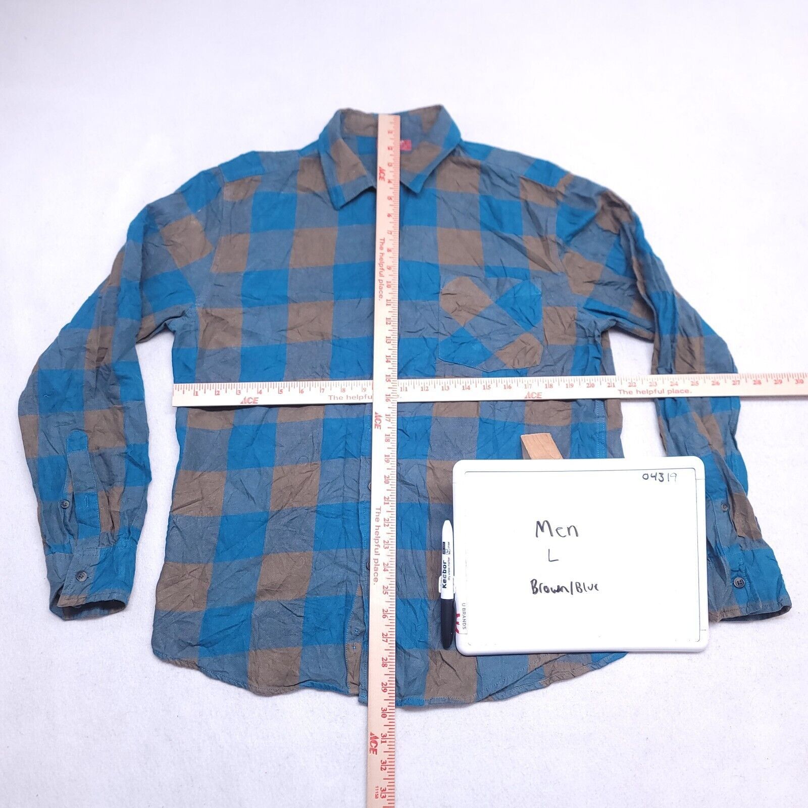 Arizona Jean Co. Arizona Jean Co Buffalo Check Flannel Shirt Mens Size L Blue Size US L / EU 52-54 / 3 - 6 Thumbnail