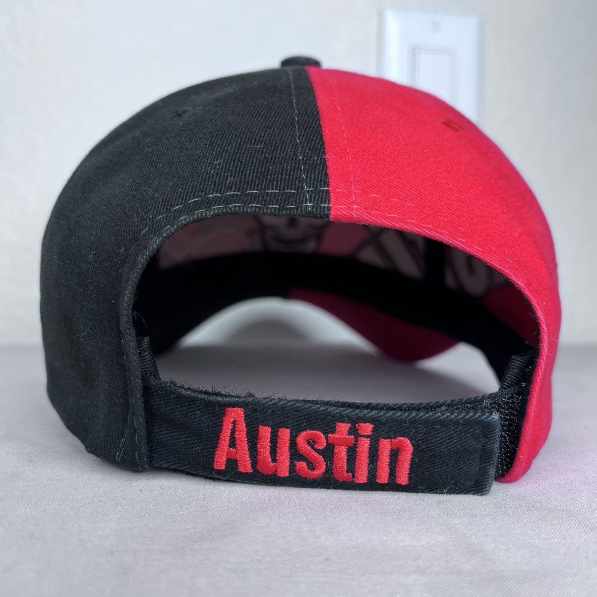WWF Vintage WWF Stone Cold Steve Austin Skull Embroidered Hat Size ONE SIZE - 5 Thumbnail