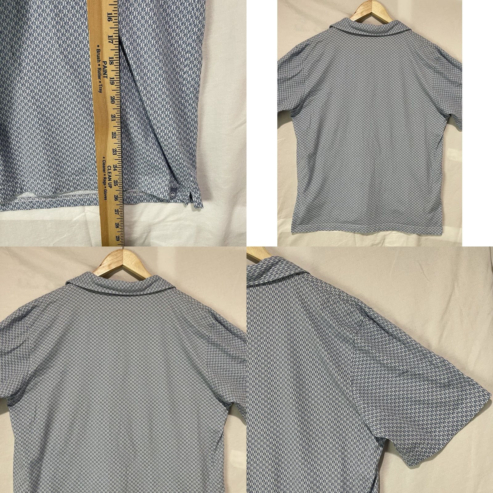 Peter Millar Peter Millar Seaside Polo Shirt Mens Large Blue Polo Shirt Casual Golf Tennis 100% Cotton Button Embroidered Logo Size US L / EU 52-54 / 3 - 8 Thumbnail