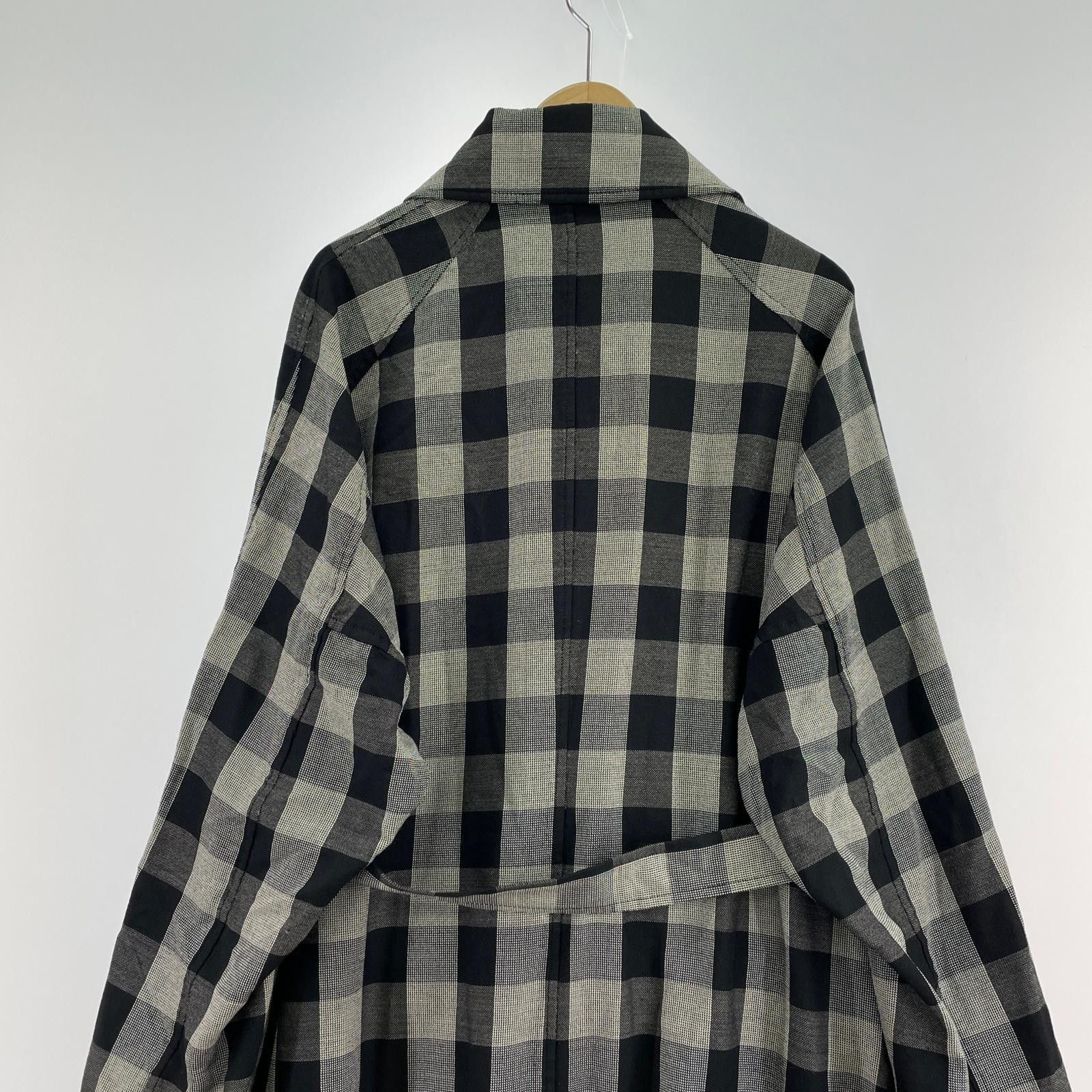 Undercover UNDERCOVER 18ss Check Silk Blend Coat Black / Gray 2 Size US M / EU 48-50 / 2 - 3 Thumbnail