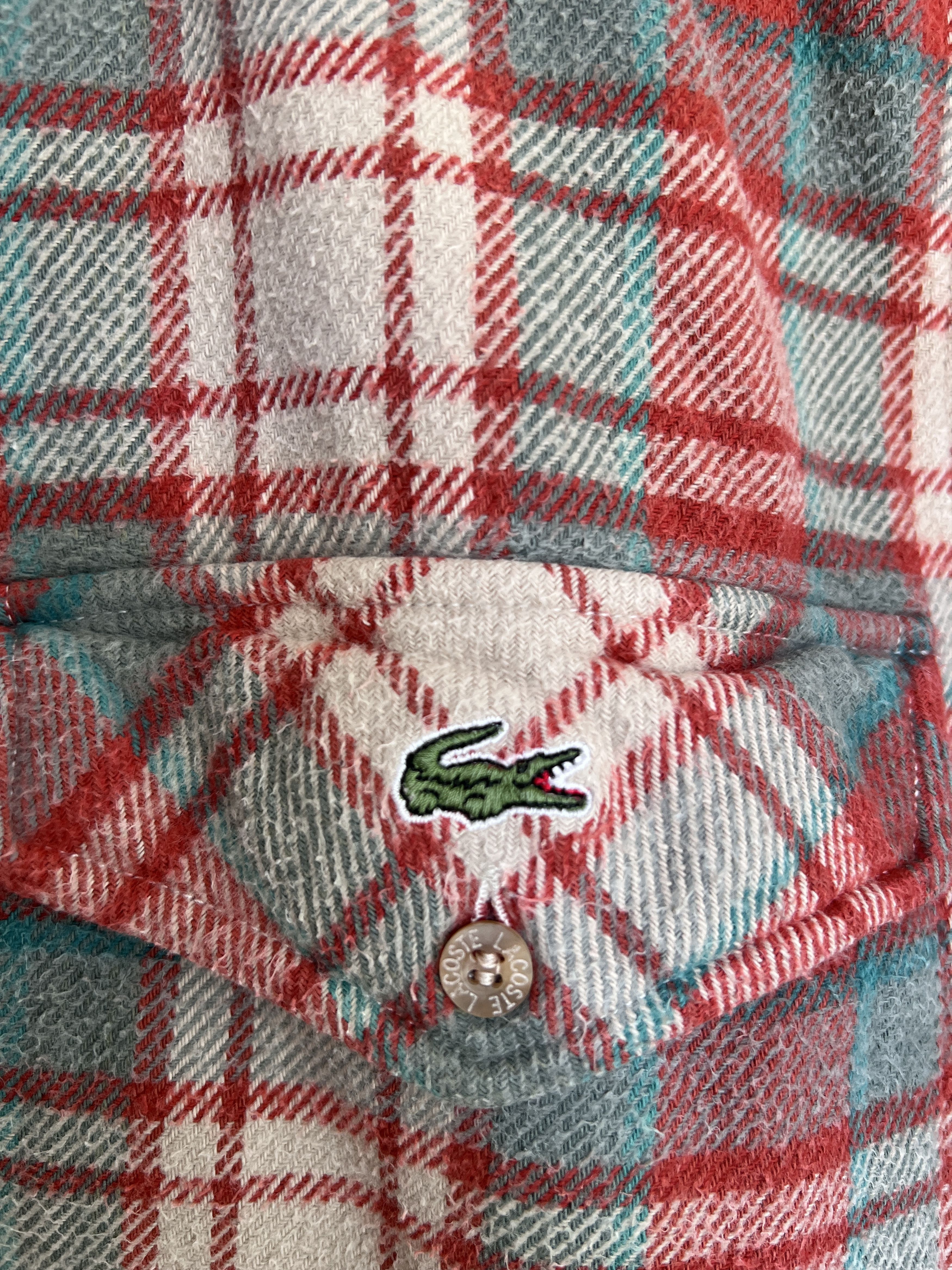 Lacoste Lacoste vintage 1990s flannel shirt plaid checked old money Size US S / EU 44-46 / 1 - 5 Thumbnail