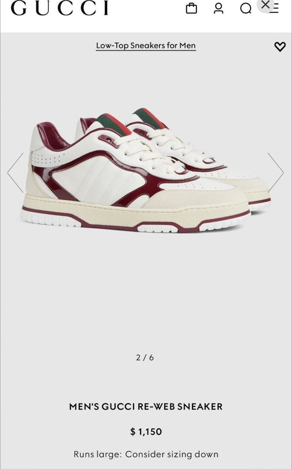 Gucci AW23 Re-Web Sneakers Size US 11 / EU 44 - 2 Thumbnail