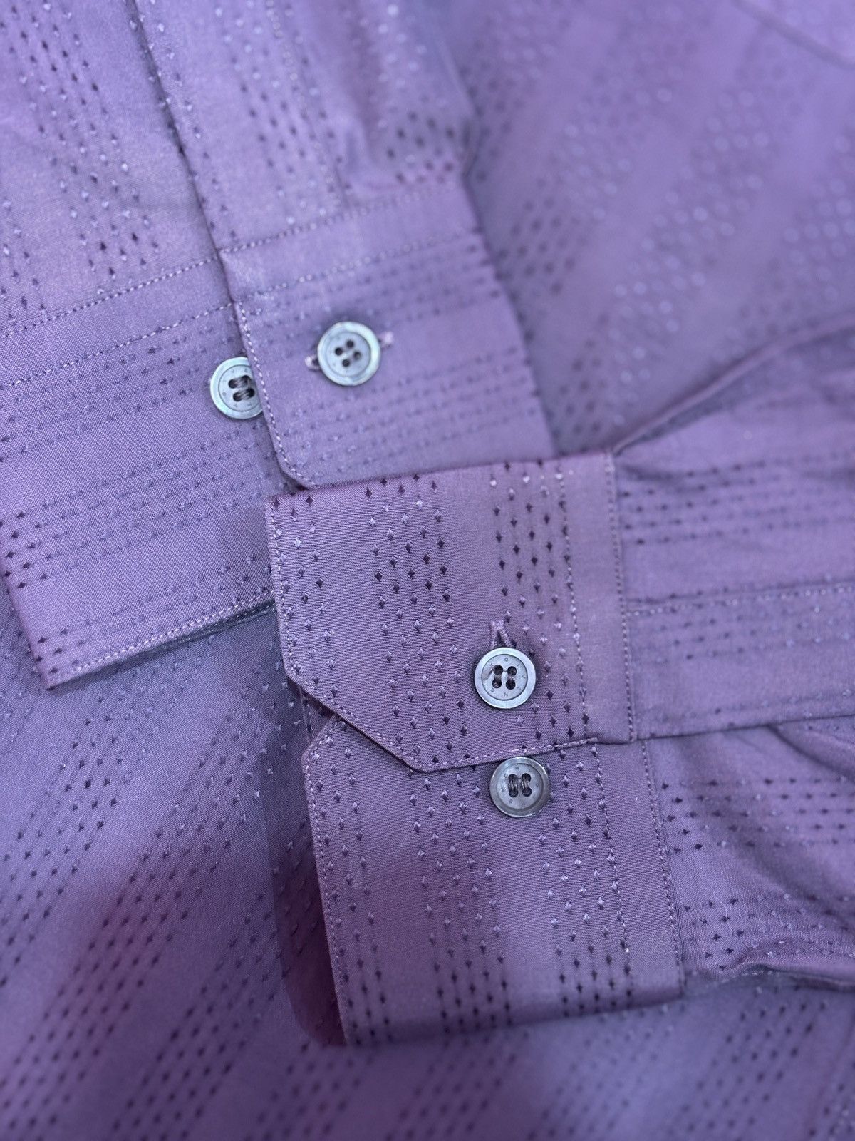 Givenchy × Vintage Givenchy Men Button Up Dot Stripe Long Sleeve Shirt Size US M / EU 48-50 / 2 - 7 Thumbnail