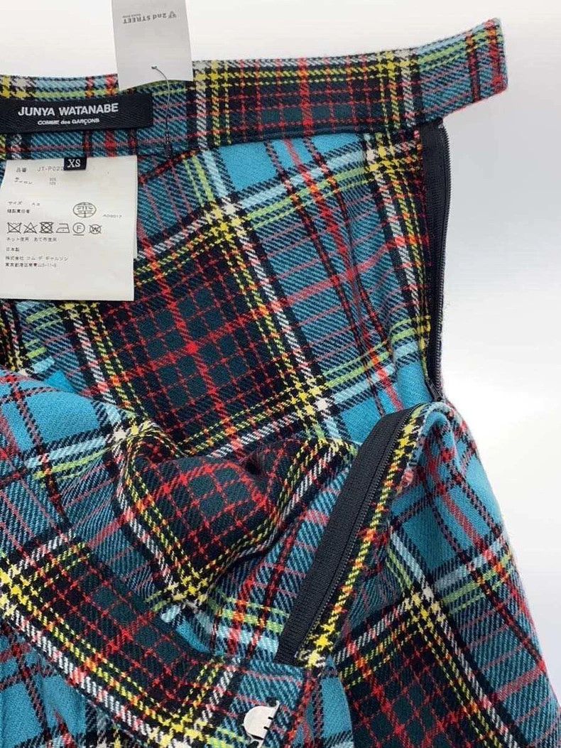 Comme des Garcons Comme Des Garcons size XS Blue Retro Plaid Design Skirt Size 24" / US 00 / IT 34 - 3 Thumbnail