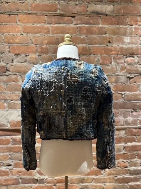 Kapital Kountry Kapital KOUNTRY Women’s BORO Remake Cropped Jacket Size S / US 4 / IT 40 - 3 Thumbnail