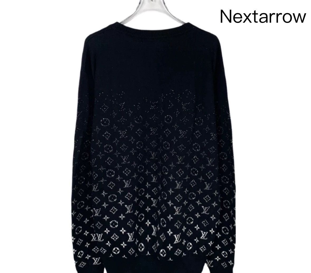 Louis Vuitton Louis Vuitton Lv black cotton long sleeved knitted sweater Size US L / EU 52-54 / 3 - 2 Thumbnail