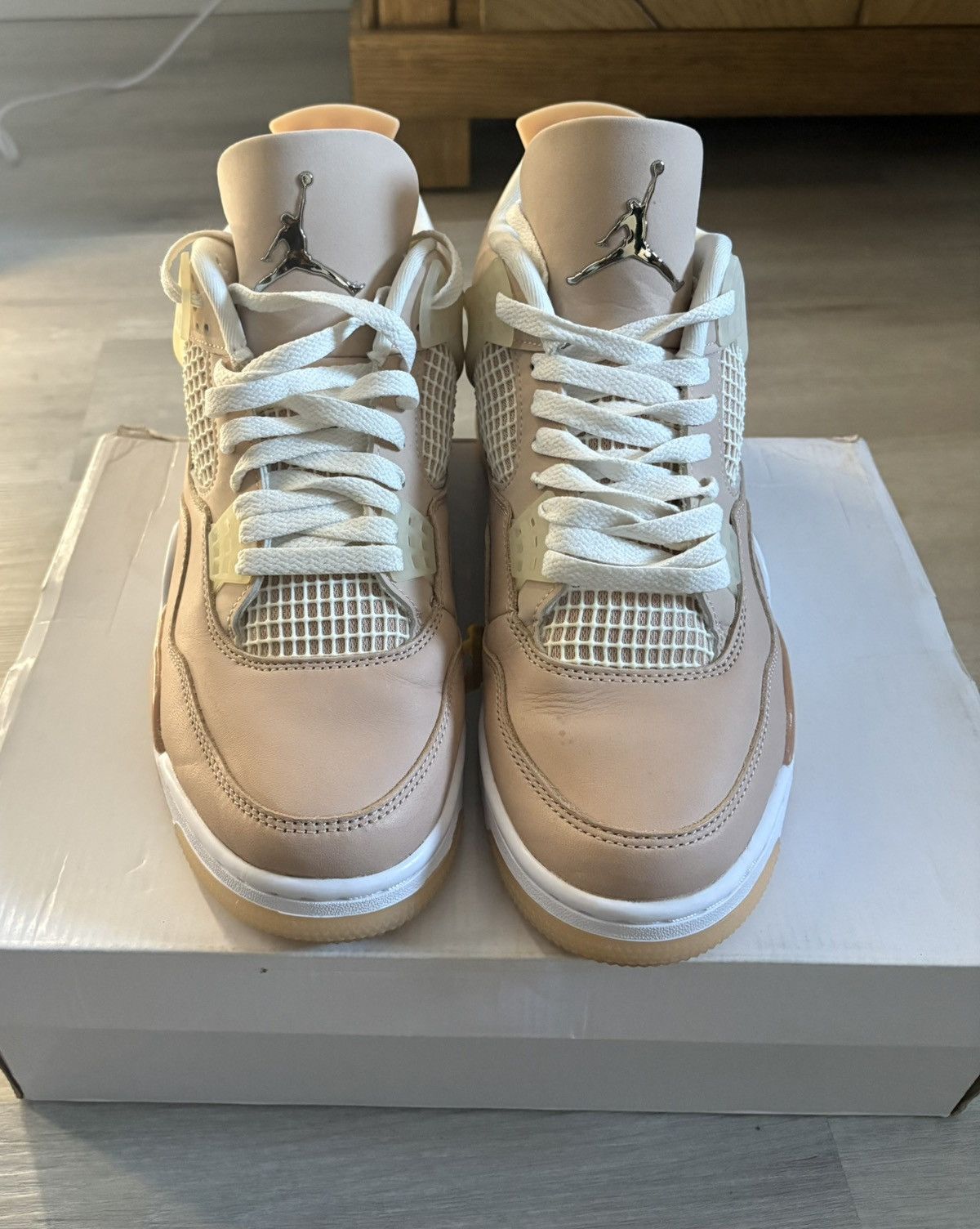 Jordan Brand Womens Jordan 4 Retro Shimmer Size US 10.5 / EU 43-44 - 3 Thumbnail