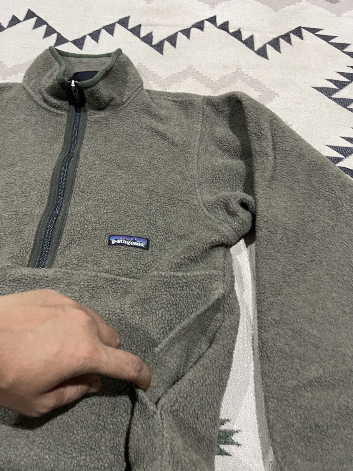 Patagonia 90s PATAGONIA SYNCHILLA HALF ZIPPER FLEECE JACKET Size US XS / EU 42 / 0 - 6 Thumbnail