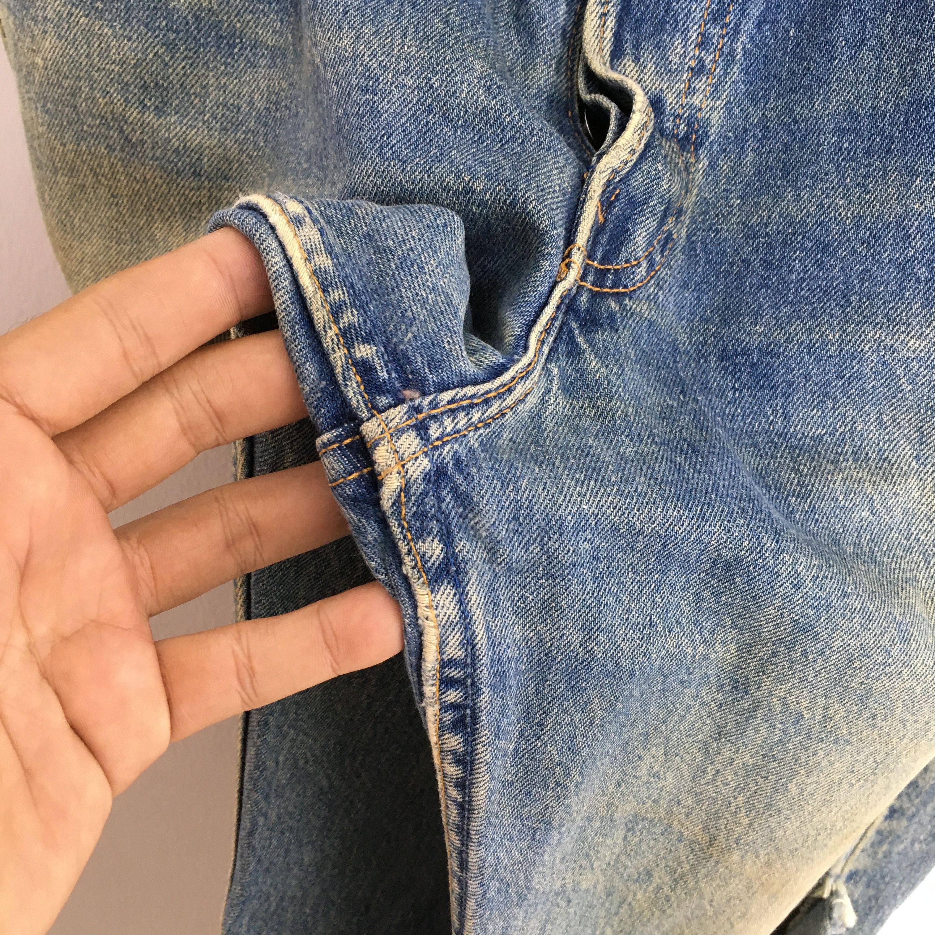 Levi's Size 31x30.5 Vintage 90s Levi's 501 Distressed Jeans S1582 Size 31" - 7 Thumbnail