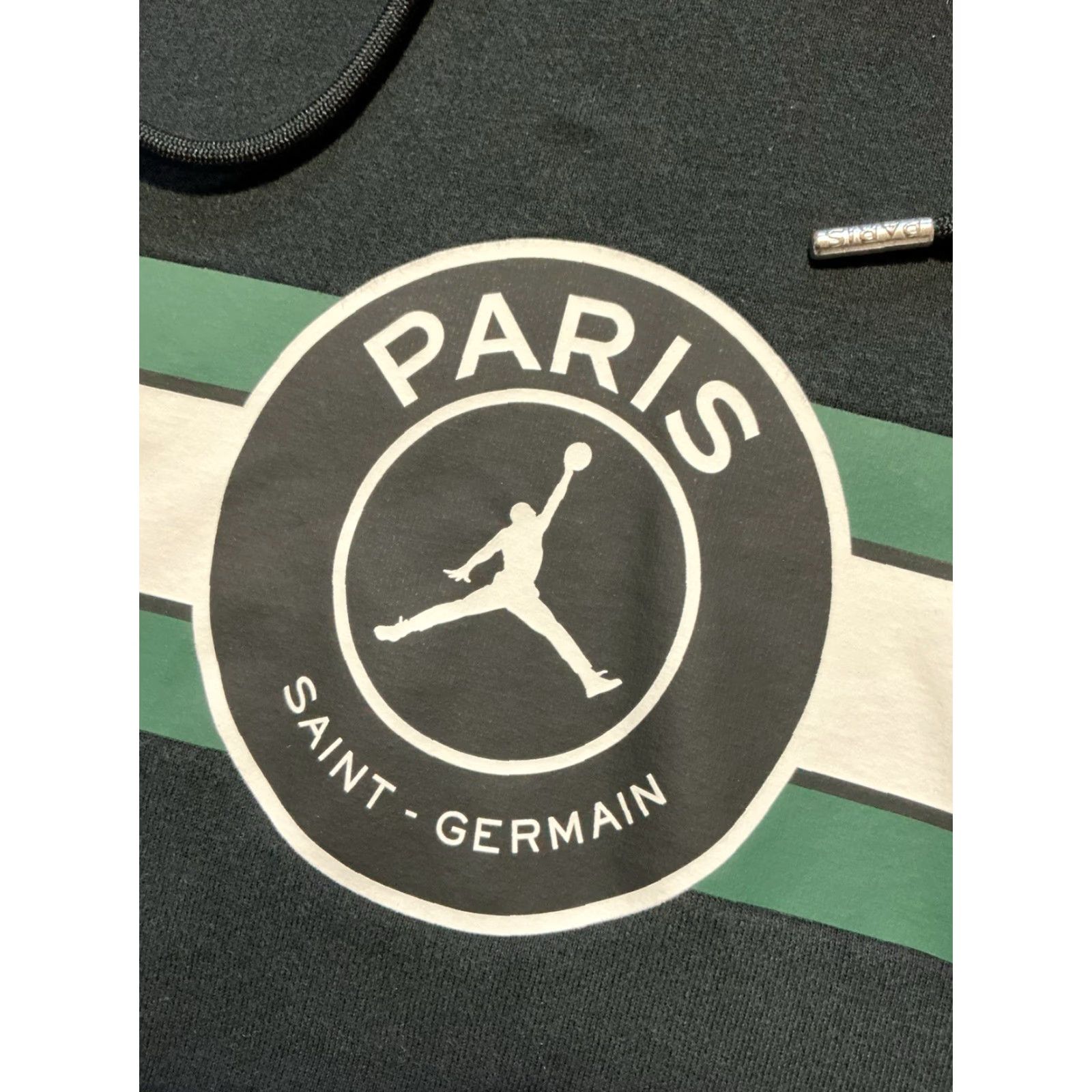 Jordan Brand Air Jordan PSG Paris Saint Germain FC Football Club Soccer Black Fleece Pullover Hoodie SM Men S Pullover Hoodie Black Soccer Brand Jordan PSG Size US S / EU 44-46 / 1 - 7 Thumbnail