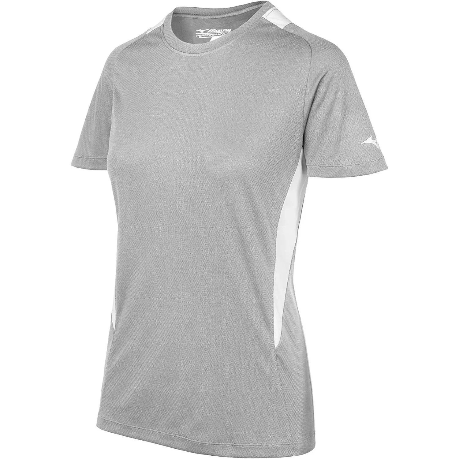 Mizuno Mizuno Women’s Softball Crew Neck Jersey, Gray/White, Sz. S Size S / US 4 / IT 40 - 1 Thumbnail