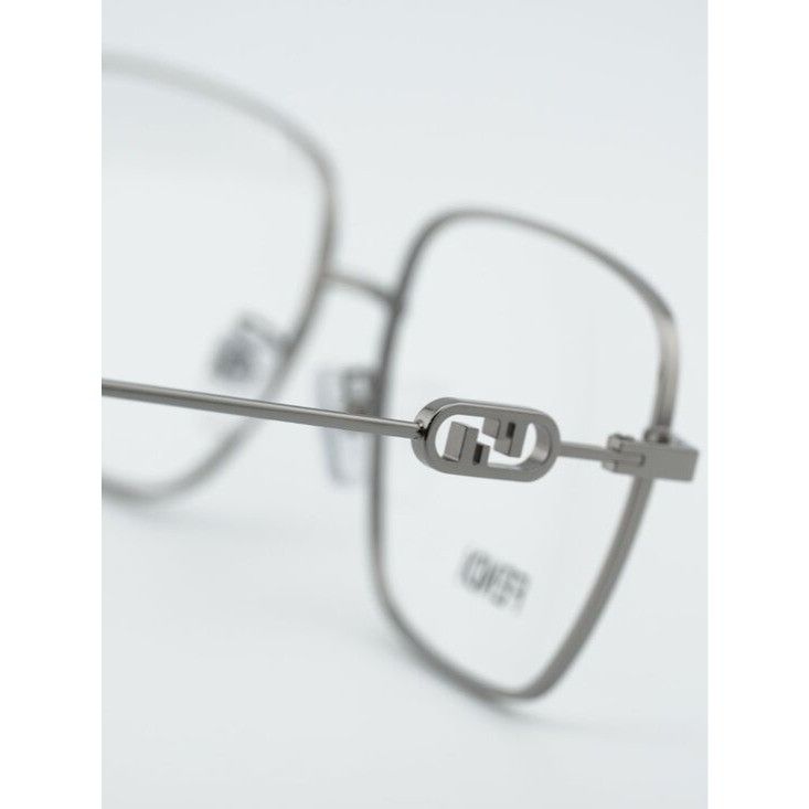 Fendi Fendi FE50102F 012 Eyeglasses Shiny Dark Ruthenium 54mm Size ONE SIZE - 5 Thumbnail