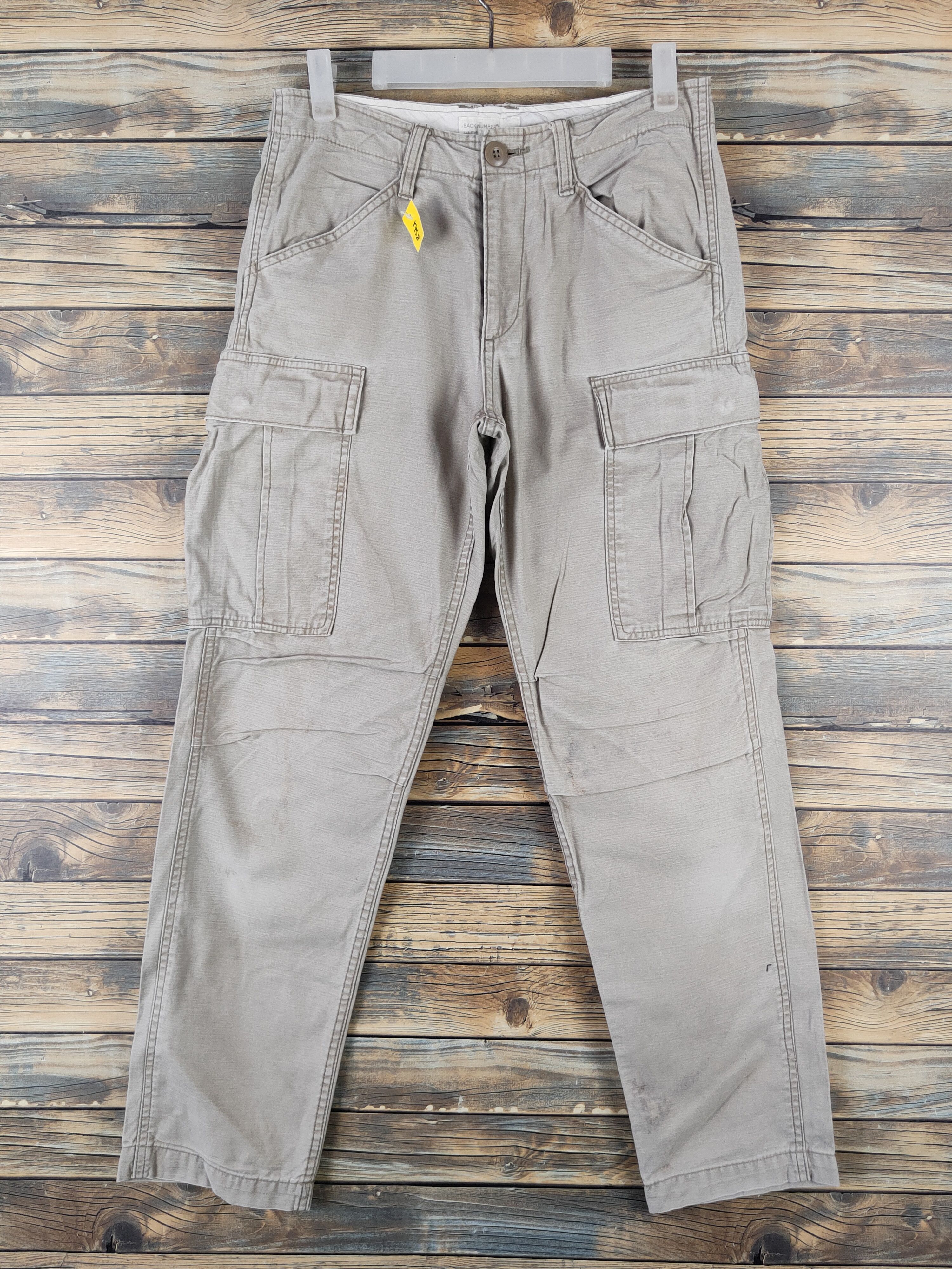 Japanese Brand DL Back Number Gray Multipocket Tactical Cargo Pants #1958 Size US 29 - 1 Thumbnail