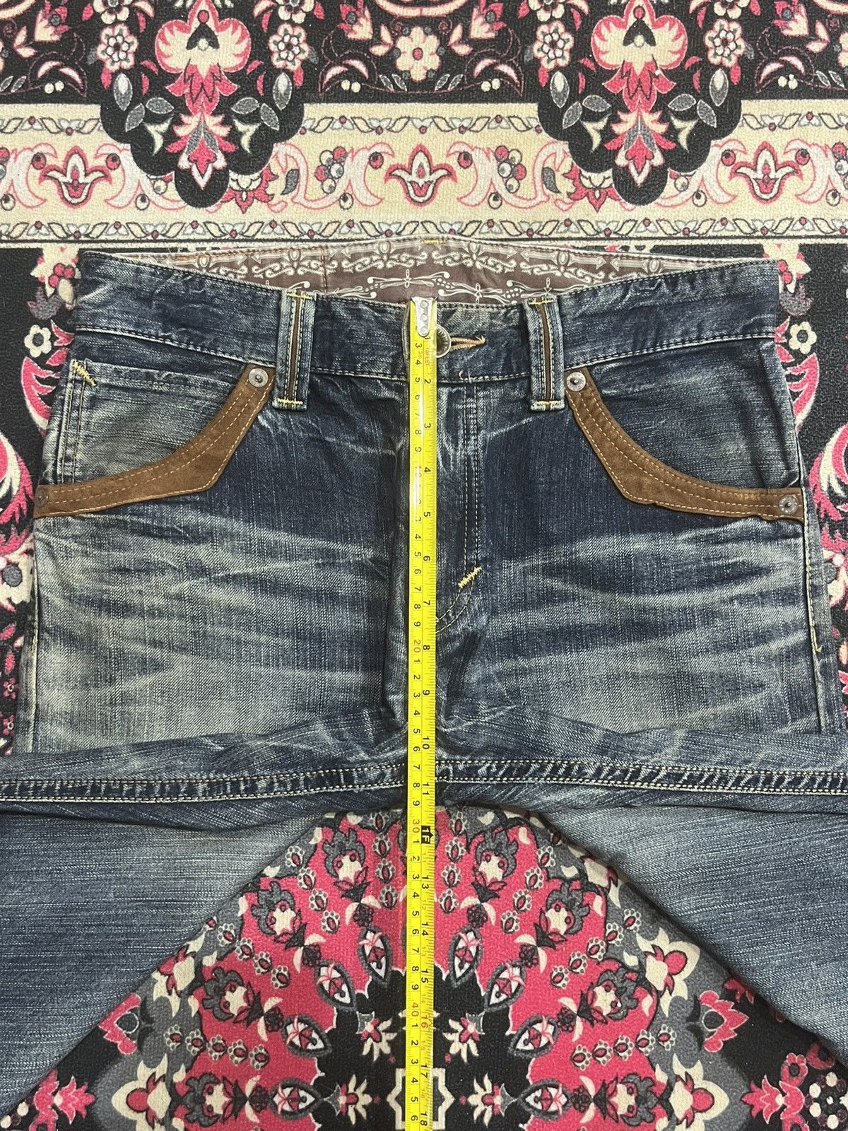 Edwin ⚡️Distressed⚡️Vintage Edwin XVS Blue Faded Washed Loose Jeans Size US 30 / EU 46 - 14 Thumbnail