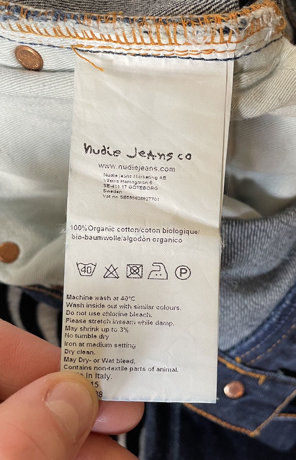 Nudie Jeans Nudie Jeans Grim Tim Dry Ring Men’s Pants Trousers 34x32 Size US 34 / EU 50 - 15 Thumbnail