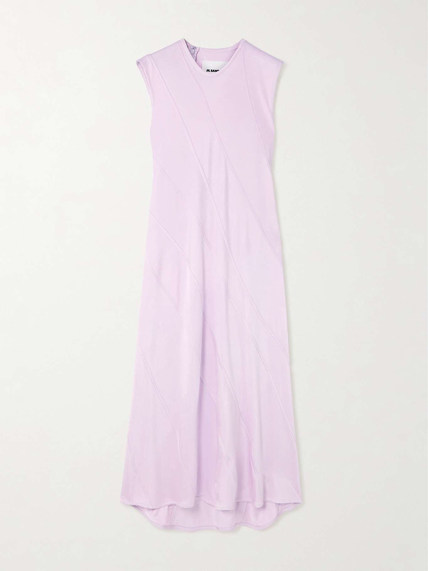 Jil Sander o1w1db10825 Midi Dress in Lilac Size L / US 10 / IT 46 - 1 Thumbnail