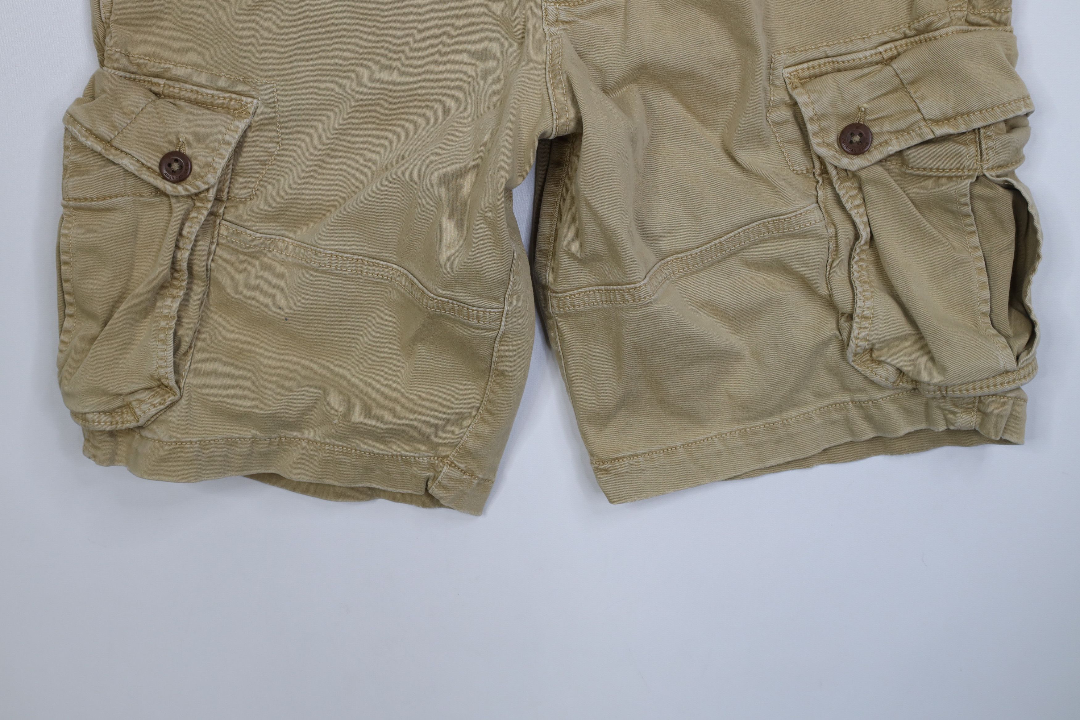 American Eagle Outfitters Vintage Y2K American Eagle Outfitters Cargo Shorts Brown Size US 32 / EU 48 - 4 Thumbnail