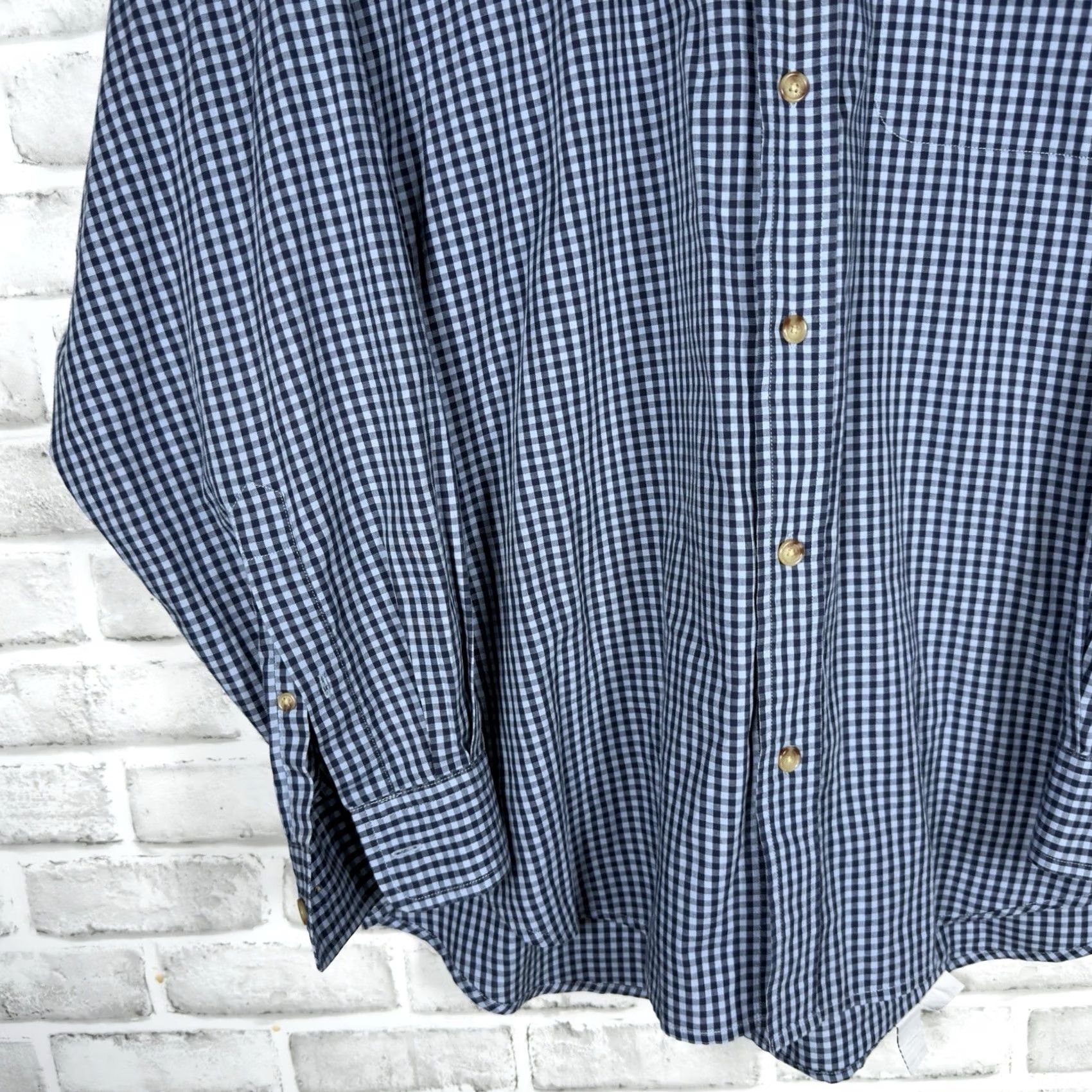 Orvis Orvis Blue Cotton Blend Long Sleeve Button-Down Shirt Mens Size L Size US L / EU 52-54 / 3 - 3 Thumbnail