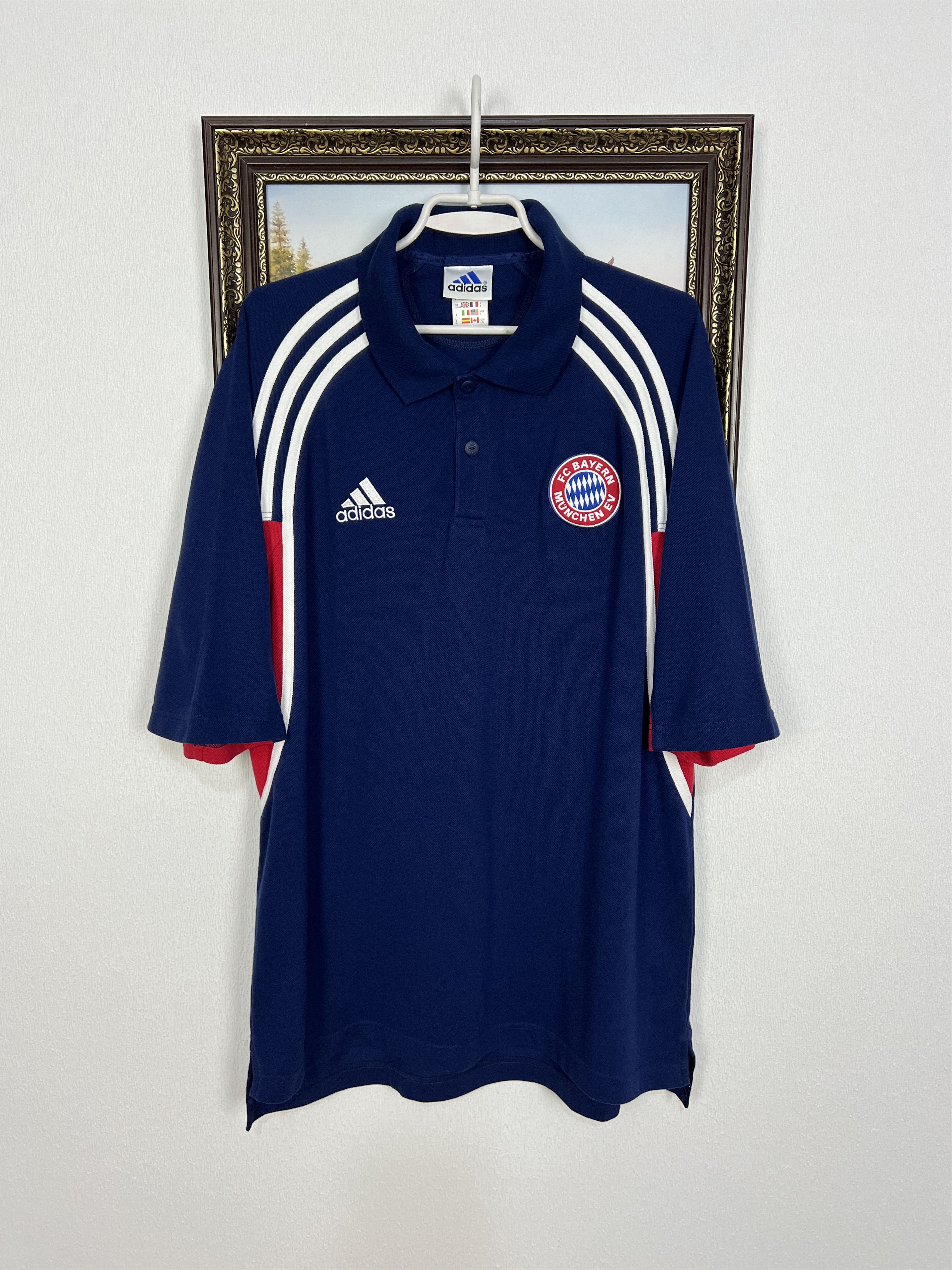 Adidas Vintage 90's Bayern Munich Train Shirt Soccer Jersey Trikot Size US L / EU 52-54 / 3 - 1 Thumbnail