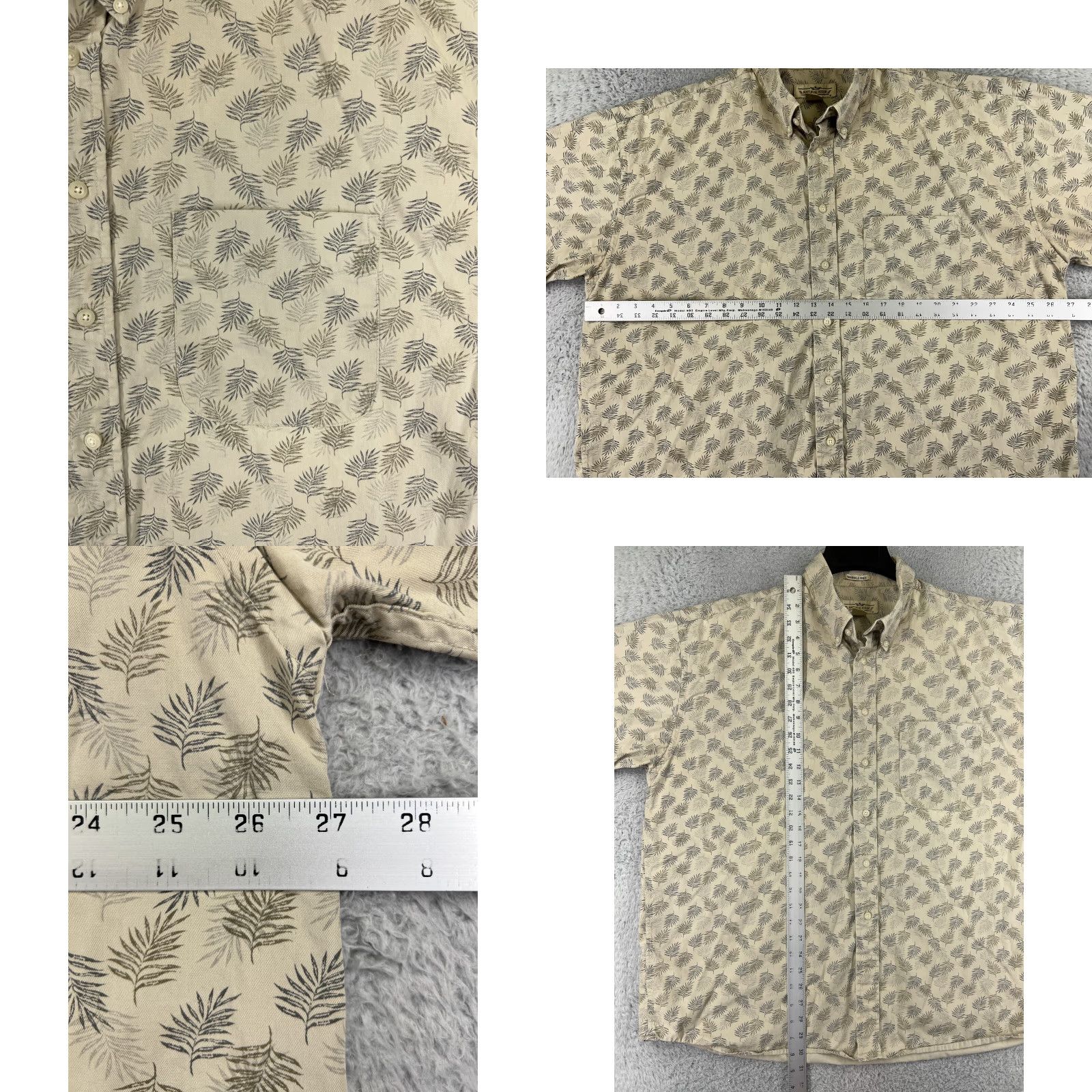 Vintage VINTAGE Natural Issue Shirt Men 2XL Yellow Palm Print Button Up Cotton Floral Camp Size US XXL / EU 58 / 5 - 8 Thumbnail