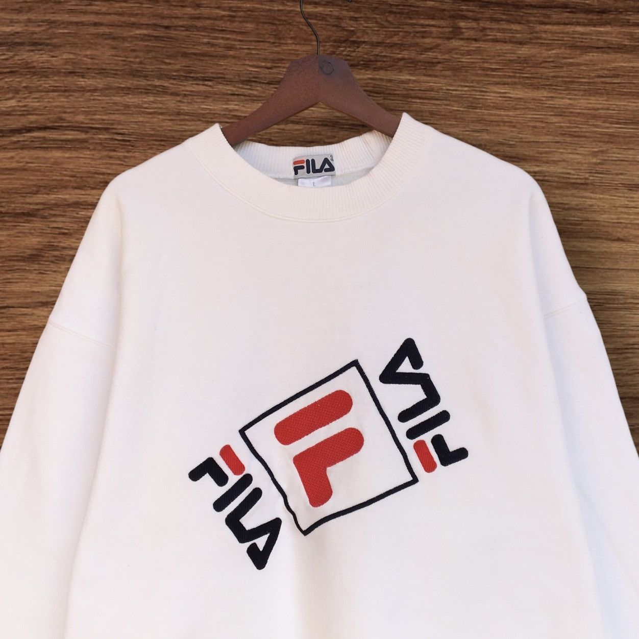 Fila × Vintage Vintage 90s Fila Crewneck Embroidered Logo Size US L / EU 52-54 / 3 - 4 Thumbnail