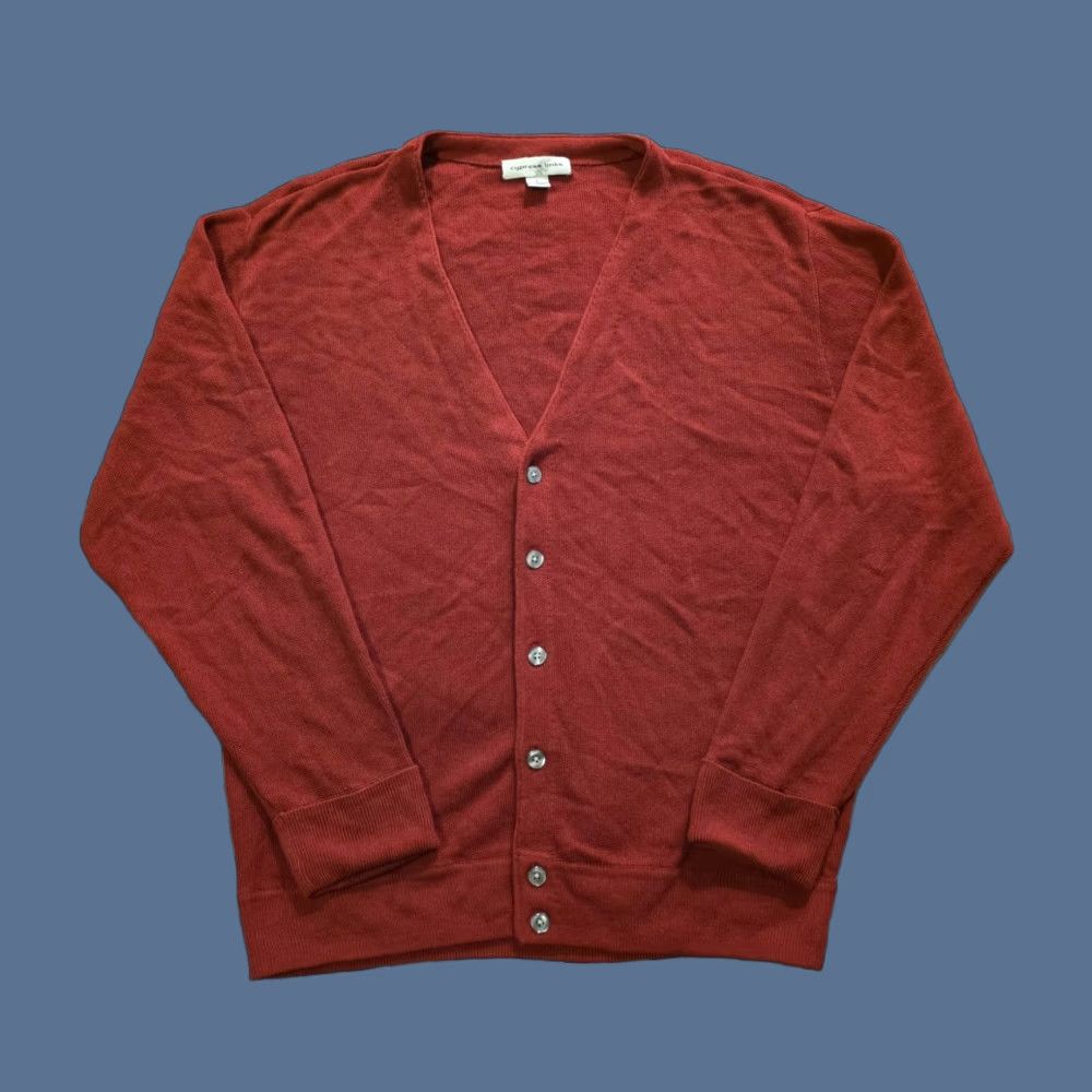Vintage VINTAGE Cypress Links Cardigan Sweater Red Men's Size L Knit Cardigan 90s Dad Preppy Vintage Mens Size US L / EU 52-54 / 3 - 1 Thumbnail