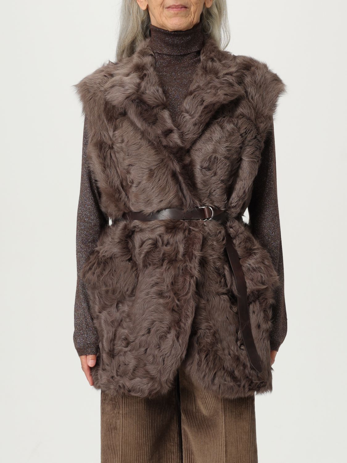Brunello Cucinelli Brunello Cucinelli Waistcoat Woman Brown Size M / US 6-8 / IT 42-44 - 1 Thumbnail