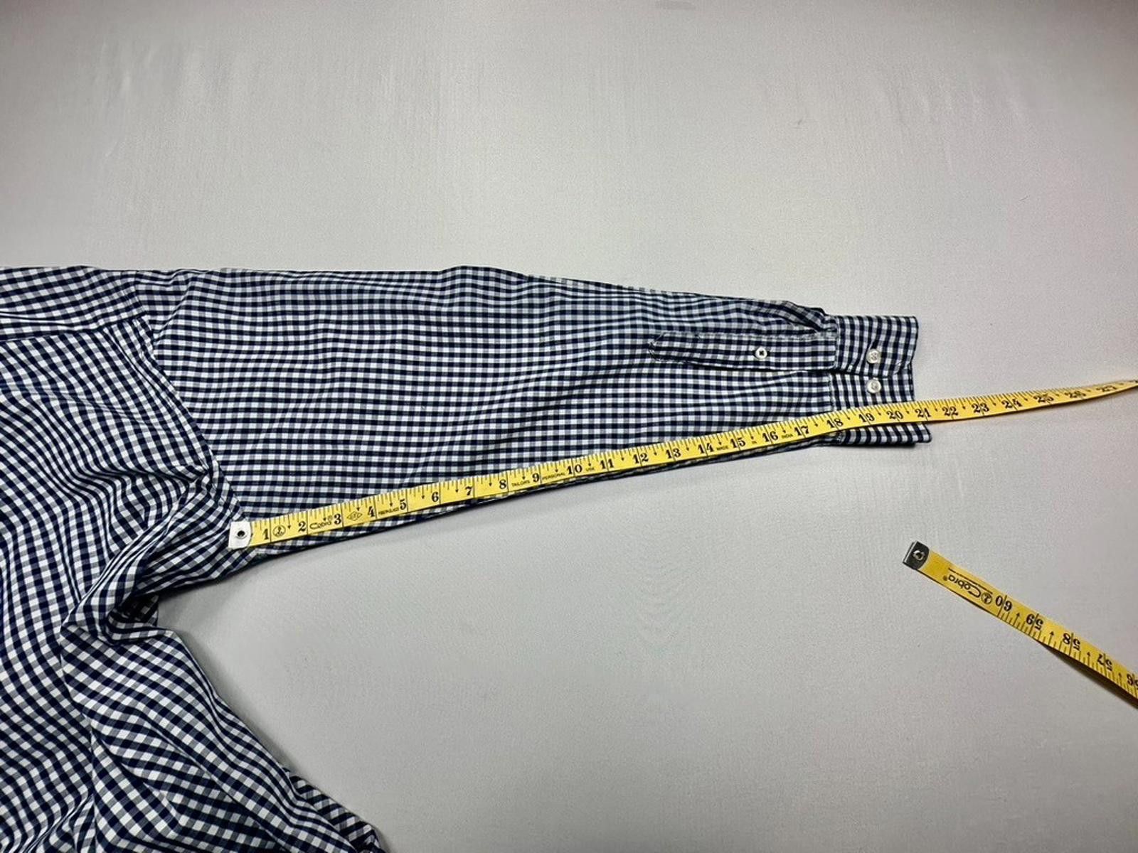 Izod Izod Checked Embroidered Button Down Shirt Blue Men's Medium Size US M / EU 48-50 / 2 - 11 Thumbnail