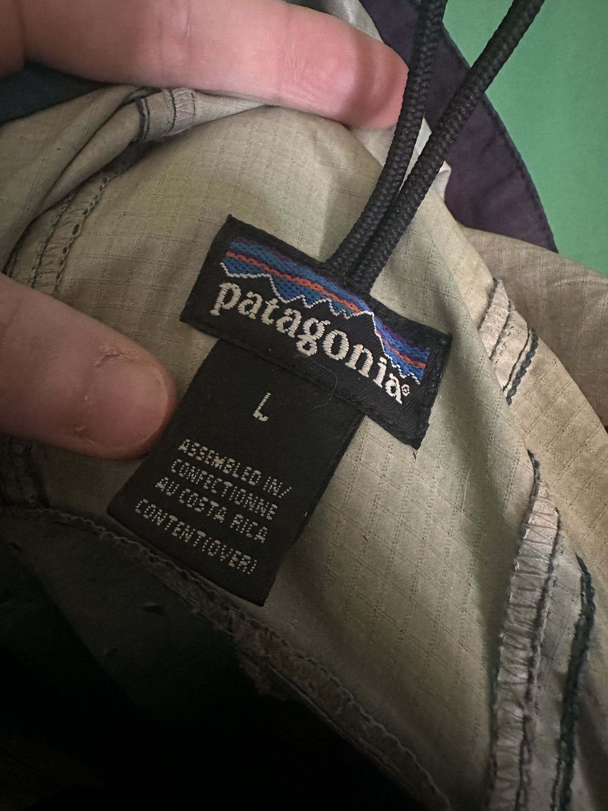 Patagonia × Vintage Hooded packable ripstop vintage parka jacket Size US L / EU 52-54 / 3 - 9 Thumbnail