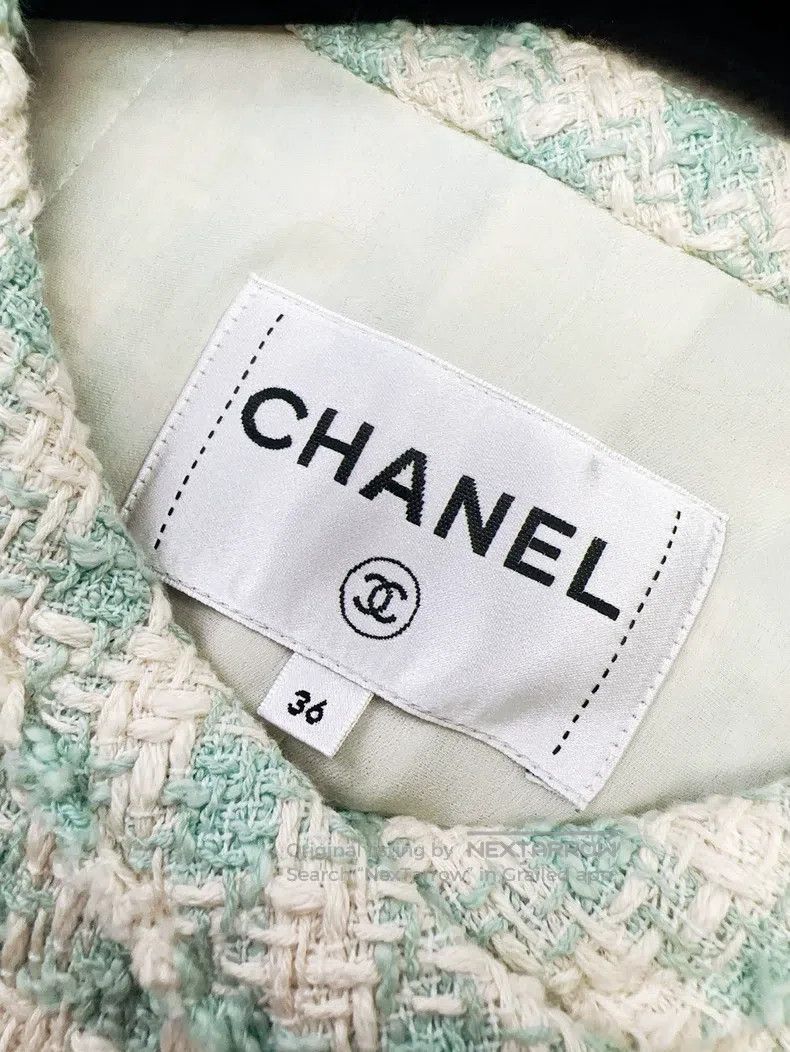 Chanel Chanel 23S spring and summer mint green double-breasted pl Size XS / US 0-2 / IT 36-38 - 5 Thumbnail