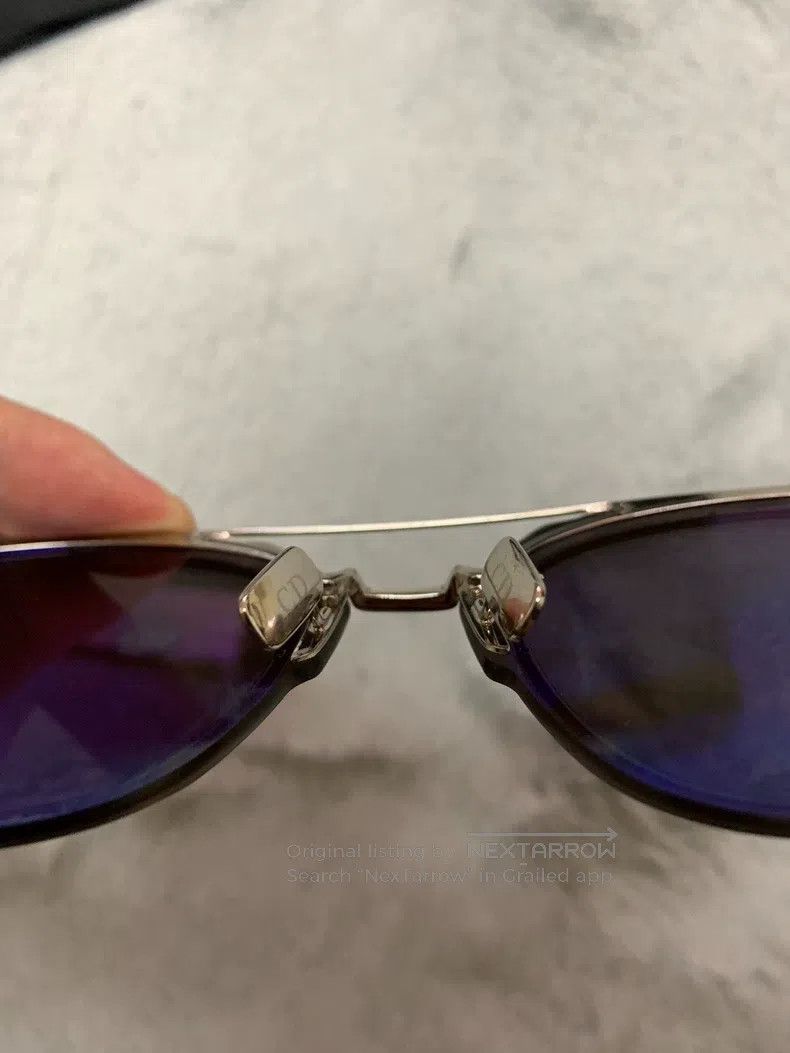 Dior Dior Black Silver Leg Sunglasses Size ONE SIZE - 4 Thumbnail